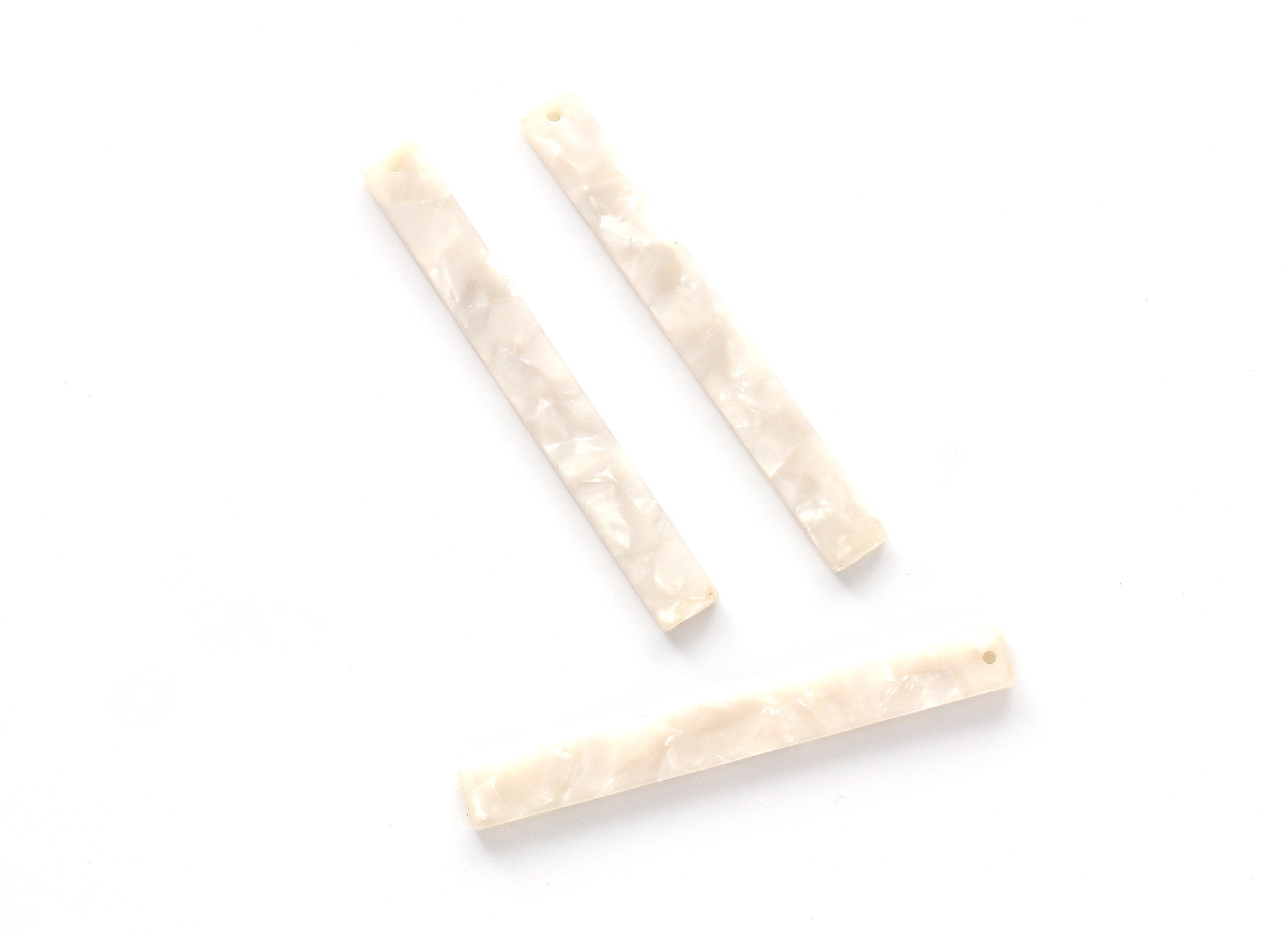 Acetate Stick Charms - Bar Earrings and Pendant - Earring Findings  - Jewelry Supplies - Color Code: A30 - 59x7x2.6mm - AC1049E - DOMEDBAZAAR