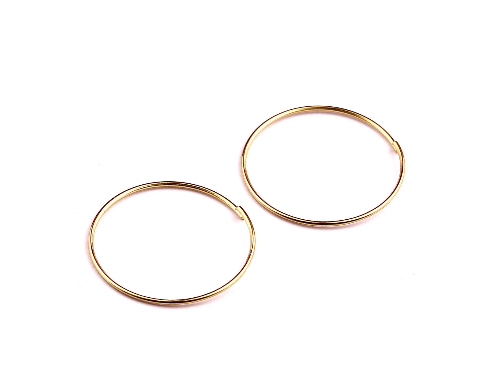30mm Brass Open Circle Connectors - Raw Brass Open Circle Connectors - Jewelry Supplies - Making Jewelery - 30x30x0.8mm - PP1286 - DOMEDBAZAAR