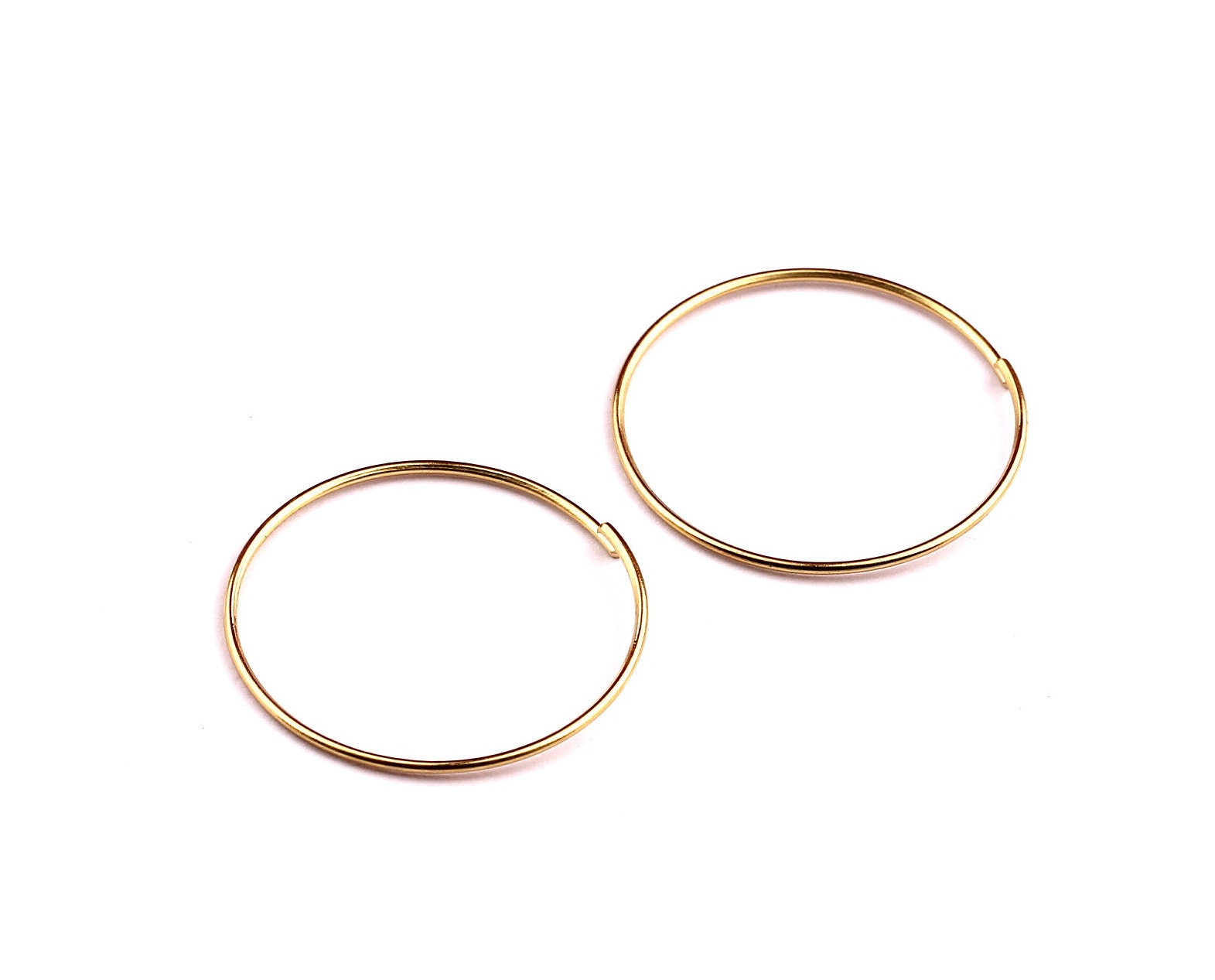 25mm Brass Open Circle Connectors - Raw Brass Open Circle Connectors - Jewelry Supplies - Making Jewelery - 25x25x0.8mm - PP1285 - DOMEDBAZAAR