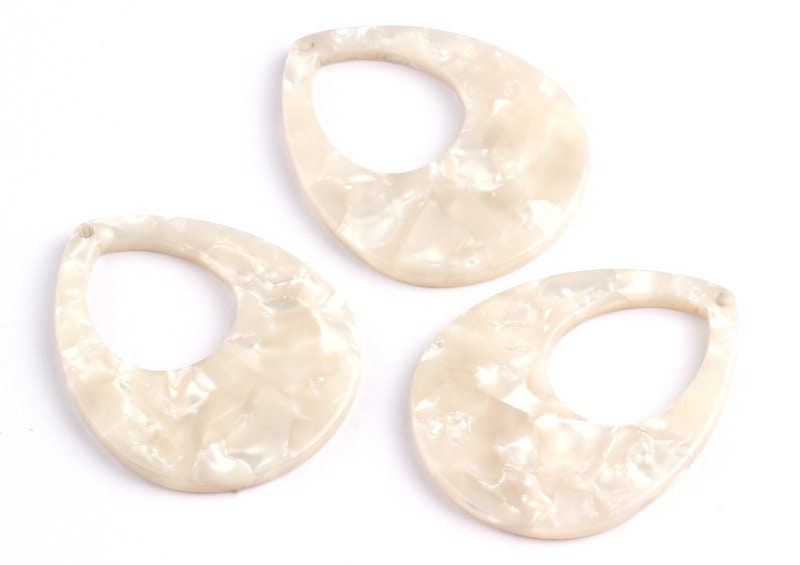 Acetate Drop Charms - Drop Earings and Pendant - Earring Findings - Jewelry Supplies - Color Code: A30 - 36x28x2.5mm - AC1062C - DOMEDBAZAAR