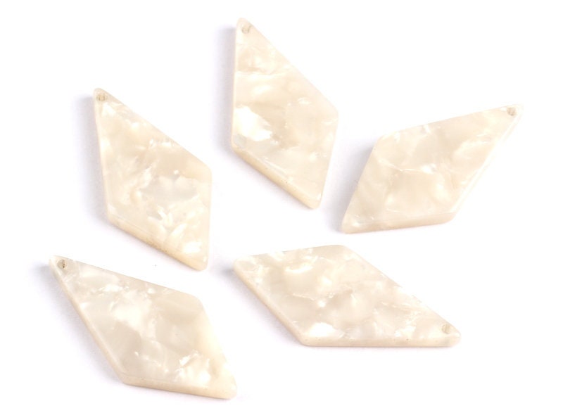 Acetate Diamond Charms - Diamond Earrings and Pendant - Earring Findings - Color Code: A30 - 31x15x2.6mm - AC1067E - DOMEDBAZAAR