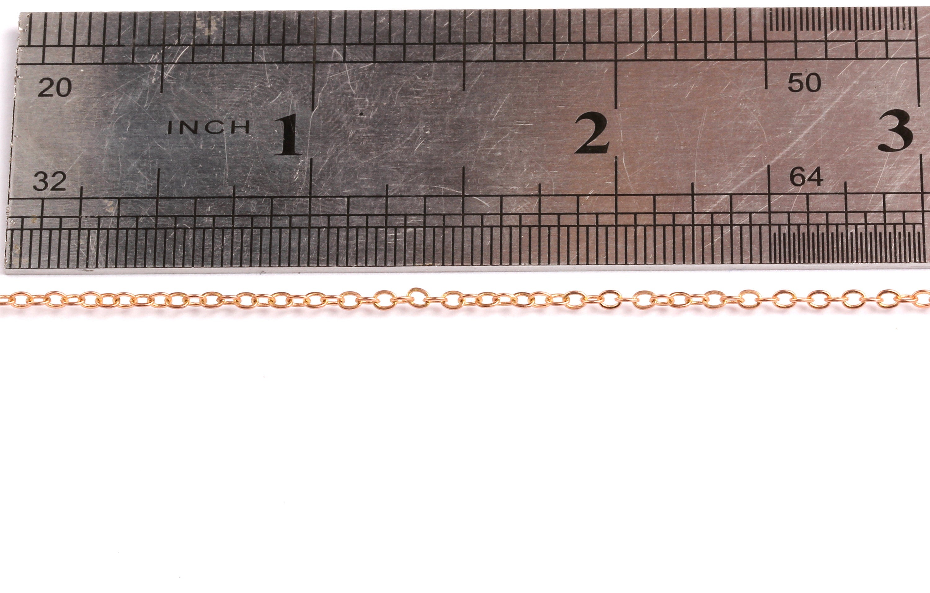 Flat Soldered Cable Chain - Iron Chain - Soldered Link Chain - 0.09&quot; x 0.07&quot; x 0.01&quot; - for Necklace  Jewellery Making - CC1041i - DOMEDBAZAAR