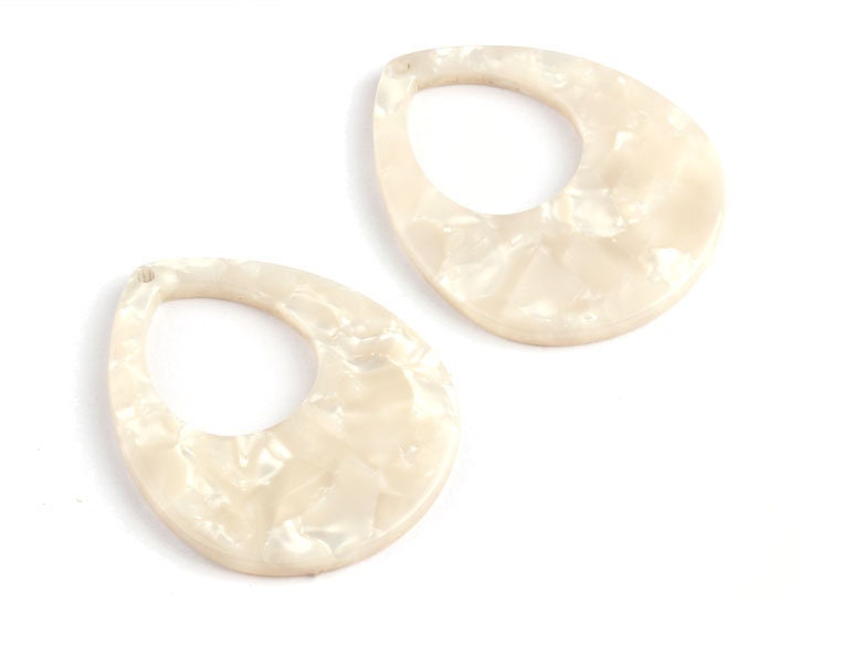 Acetate Drop Charms - Drop Earings and Pendant - Earring Findings - Jewelry Supplies - Color Code: A30 - 36x28x2.5mm - AC1062C - DOMEDBAZAAR