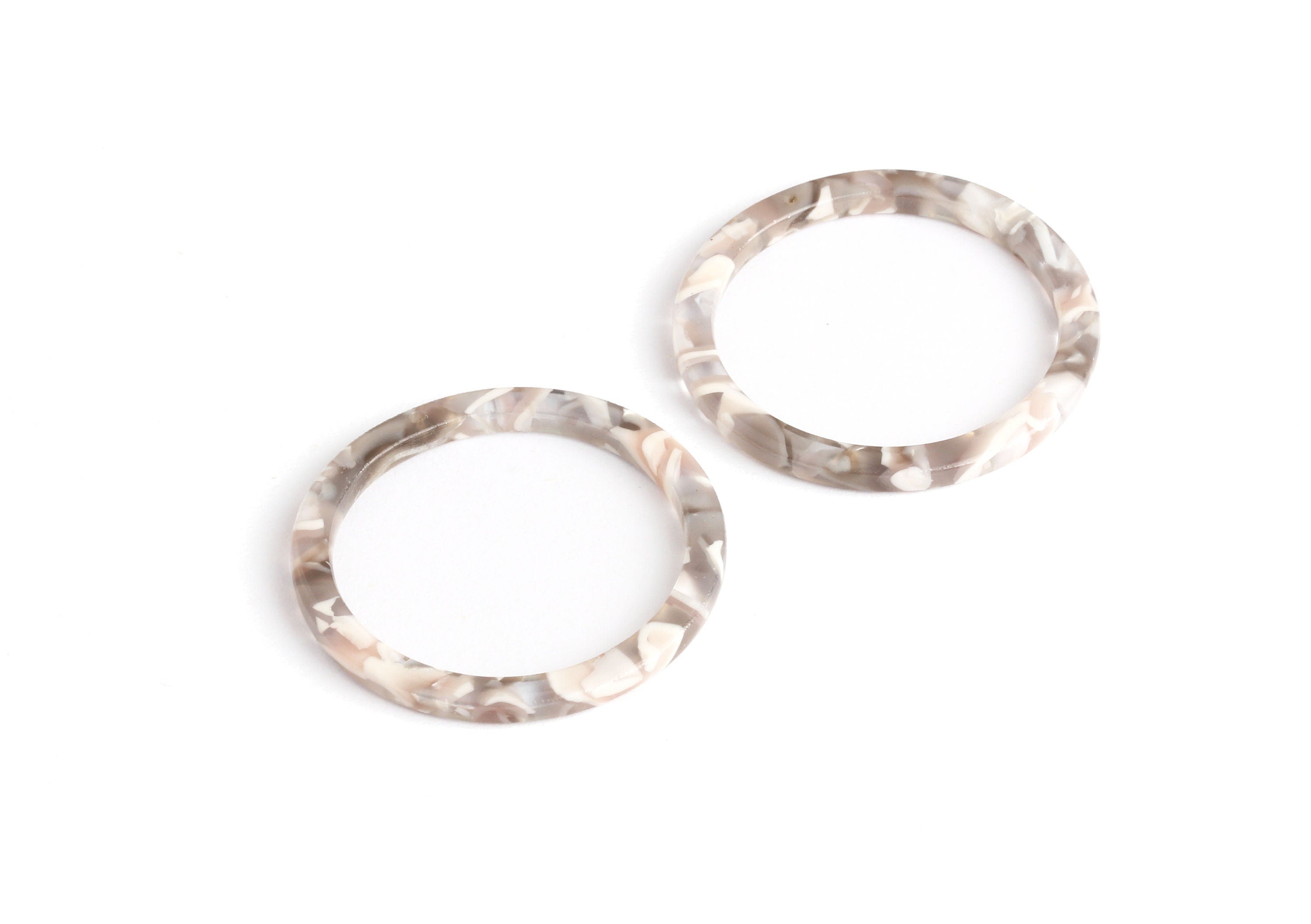 Acetate Circle Charms - Circle Earring and Pendant - Earring Findings - Jewelry Supplies - Color Code: A20 - 32x2.5mm - AC1043E - DOMEDBAZAAR