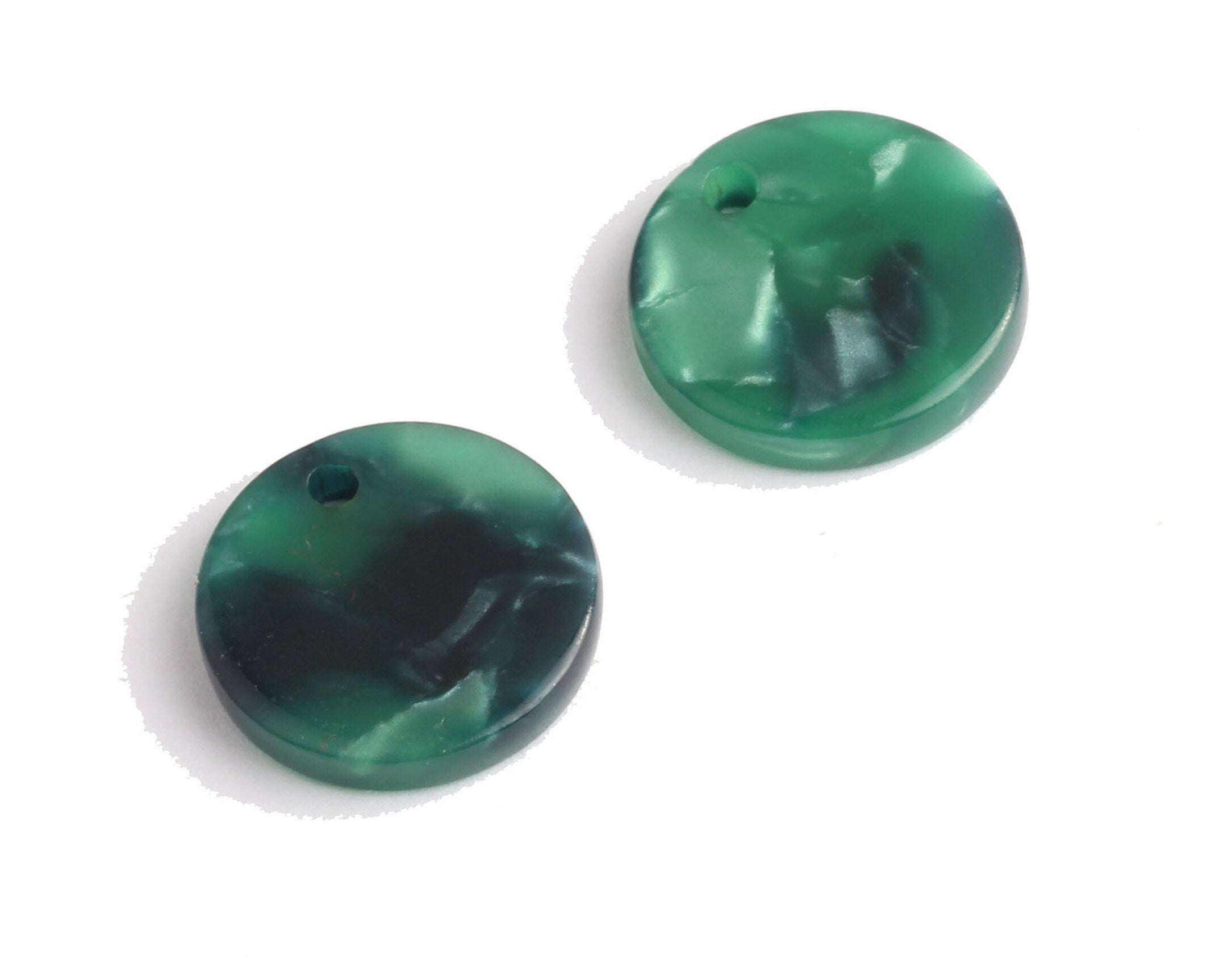 Acetate Coin & Round Charms - Coin and Round Earrings and Pendant - Earring Findings - Color Code: A13 - 14.5x2.5mm - AC1064L - DOMEDBAZAAR