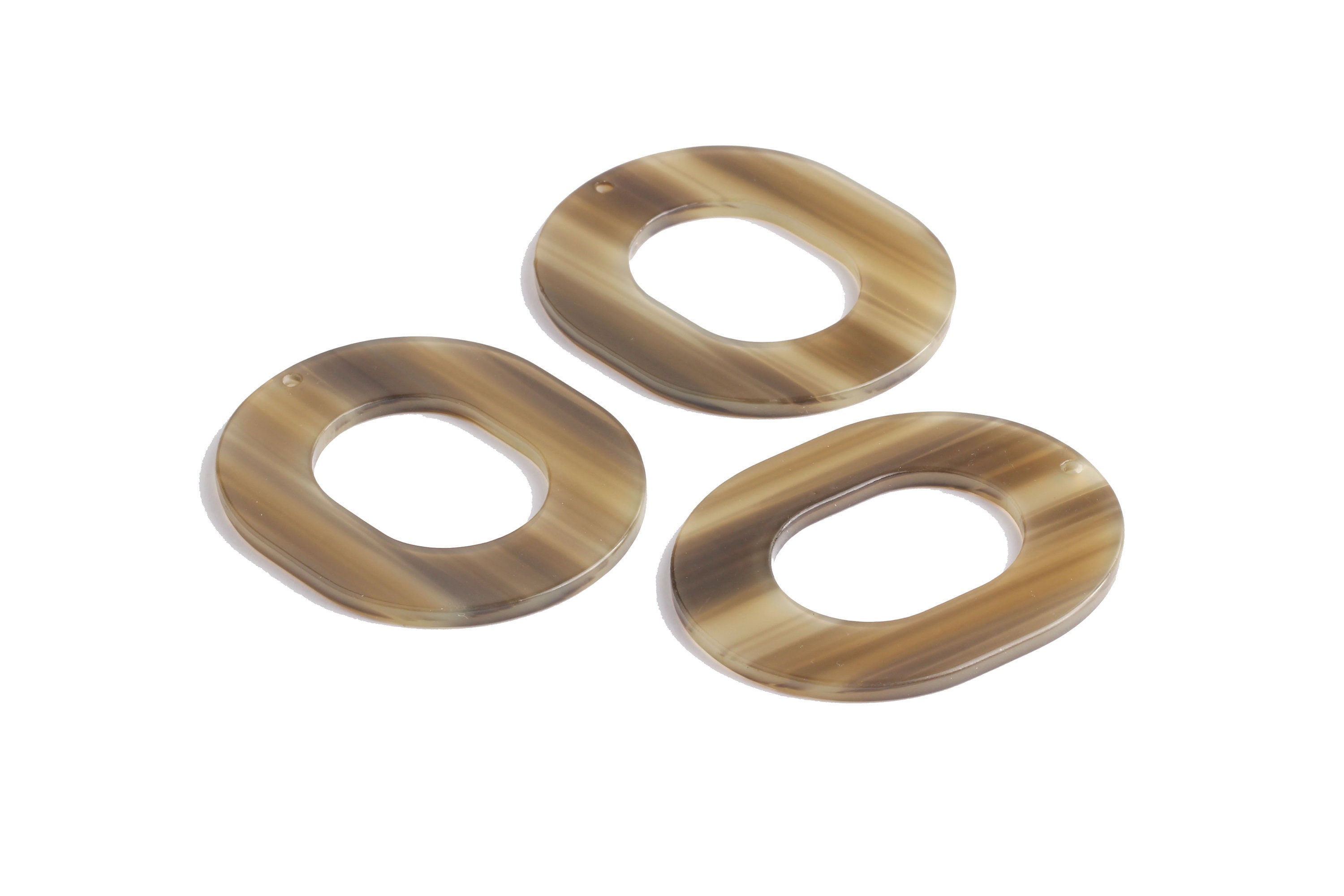 Acetate Oval Charms - Oval Earrings and Pendant - Earring Findings - Jewelry Supplies - Color Code: A88 - 50X41X2.5mm - AC1012CS - DOMEDBAZAAR