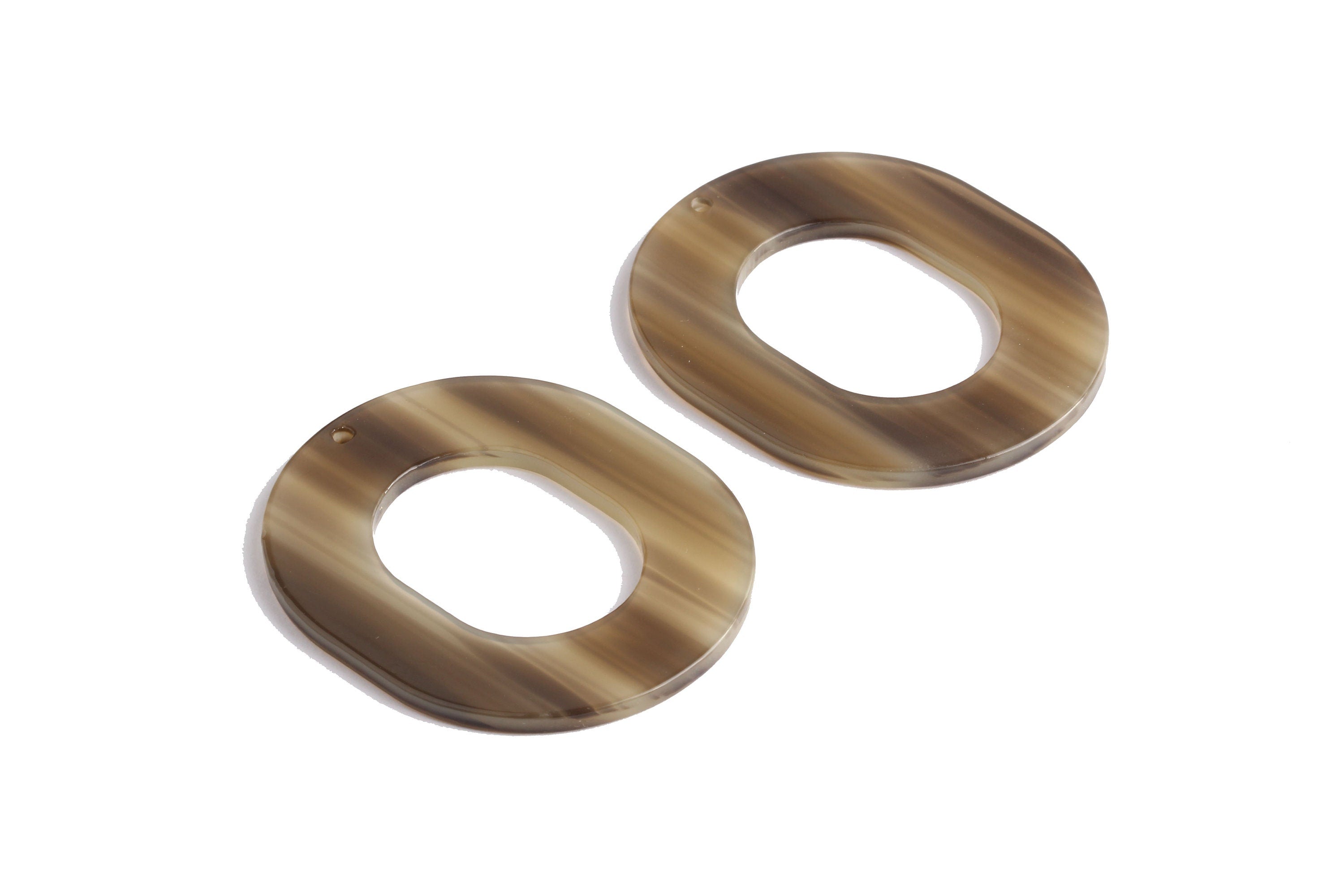 Acetate Oval Charms - Oval Earrings and Pendant - Earring Findings - Jewelry Supplies - Color Code: A88 - 50X41X2.5mm - AC1012CS - DOMEDBAZAAR