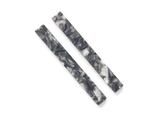Acetate Stick Charms - Bar Earrings and Pendant - Earring Findings  - Jewelry Supplies - Color Code: A91 - 59x7x2.2mm - AC1049P - DOMEDBAZAAR