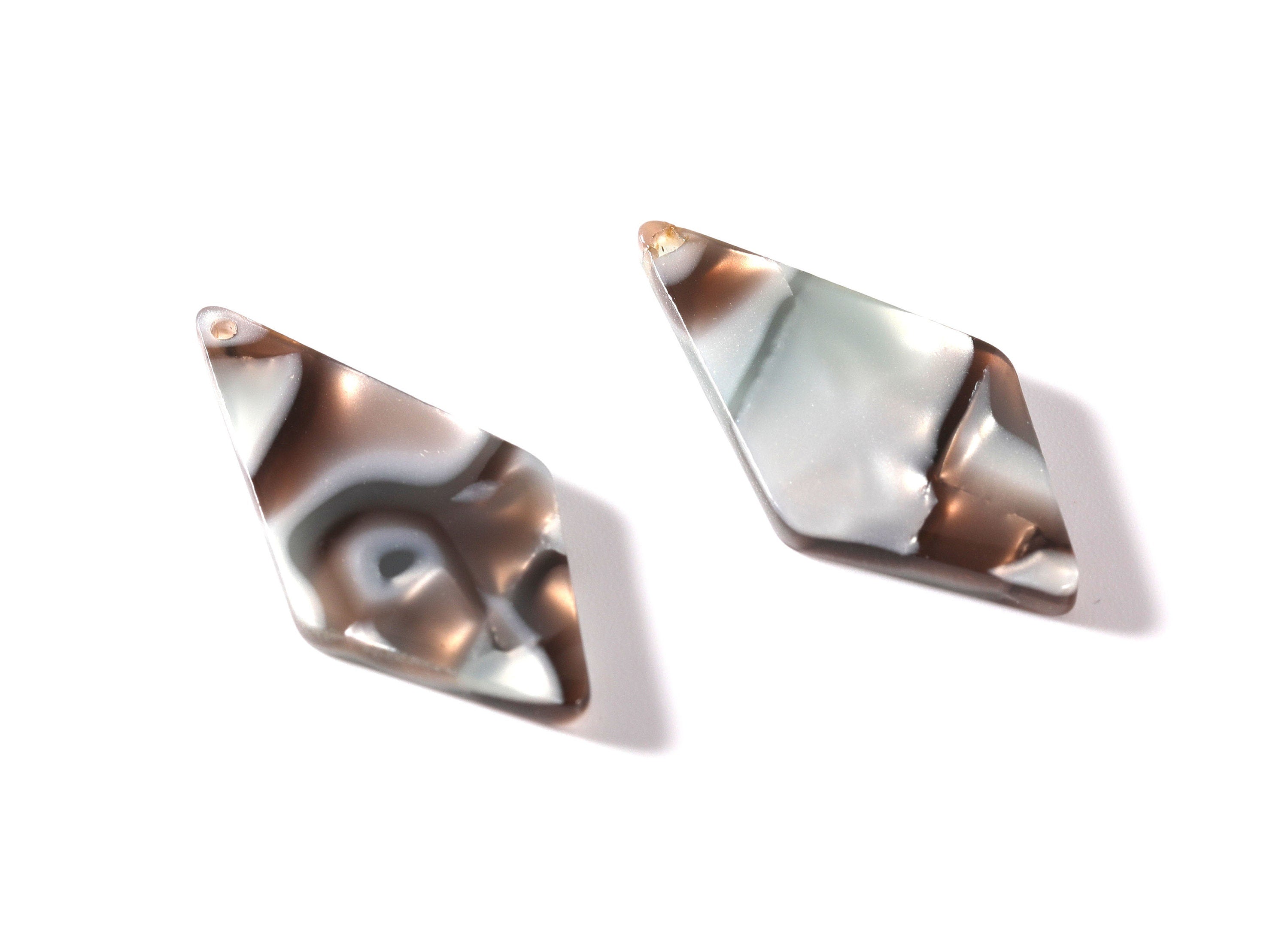 Acetate Diamond Charms - Diamond Earrings and Pendant - Earring Findings - Color Code: A22 - 31x15x2.6mm - AC1067K - DOMEDBAZAAR