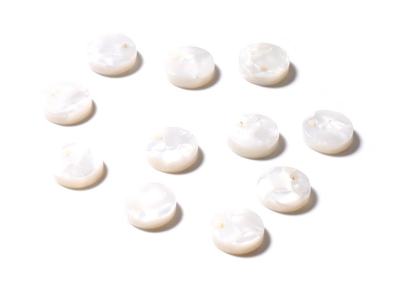 Acetate Acrylic Earring Charms - Tortoise Shell Earrings - Round Circle  Shaped - Color Code: A12 - 9.19x9.19x2.7mm - AC1151H - DOMEDBAZAAR