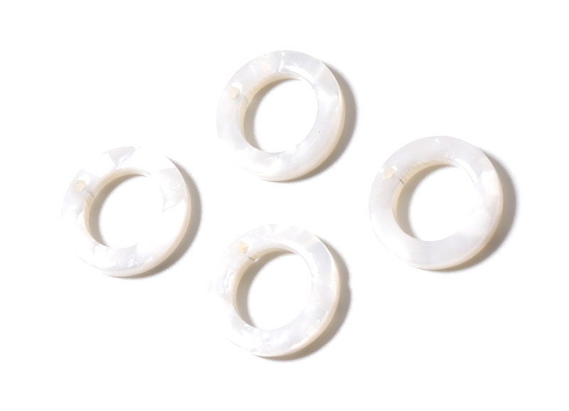 Acetate Hoop Earring Charms - Acrylic Circle Pendant - Earring Findings - Jewelry Supplies - Color Code: A12 - 15x15x2.7mm - AC1152H - DOMEDBAZAAR