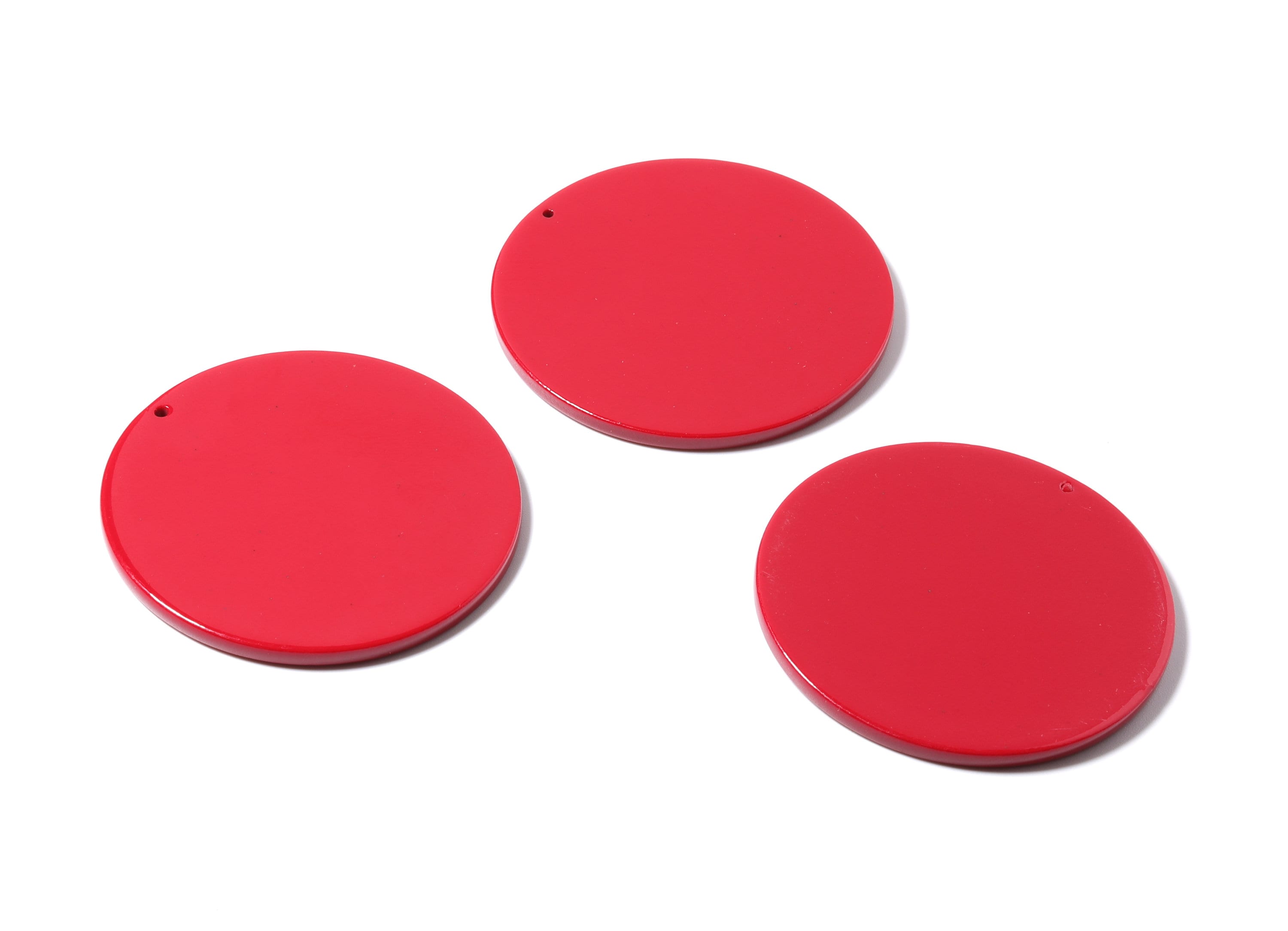 Acetate Acrylic Coin Earring Charms - Coin Pendant - Earring Findings - Jewelry Supplies - Color Code: A79 - 47.78x47.78x2.75mm - AC1160A - DOMEDBAZAAR