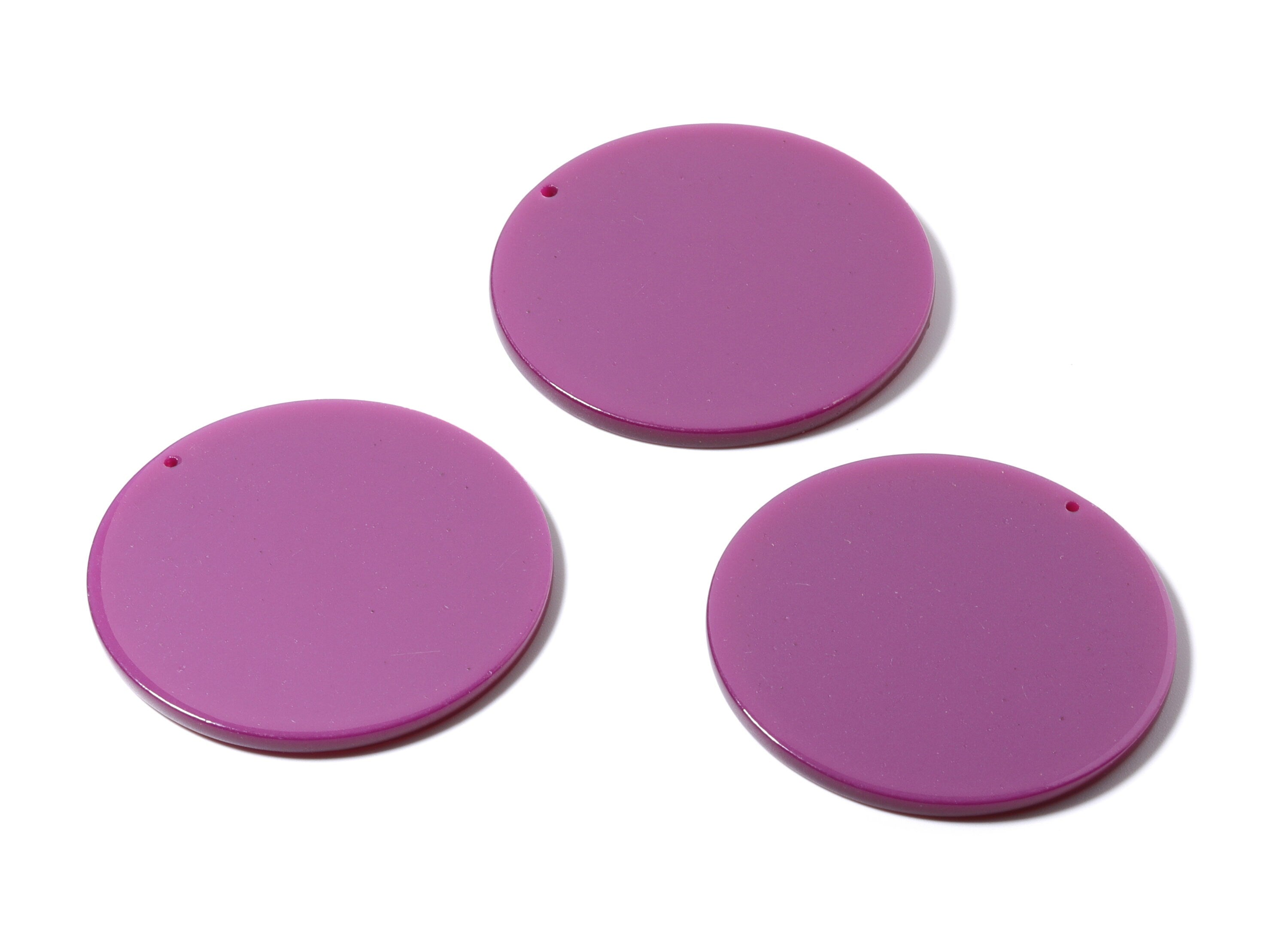 Acetate Round Earring Charms - Acrylic Coin Pendant - Earring Findings - Jewelry Supplies - Color Code: A77- 47.78x47.78x2.75mm - AC1160C - DOMEDBAZAAR