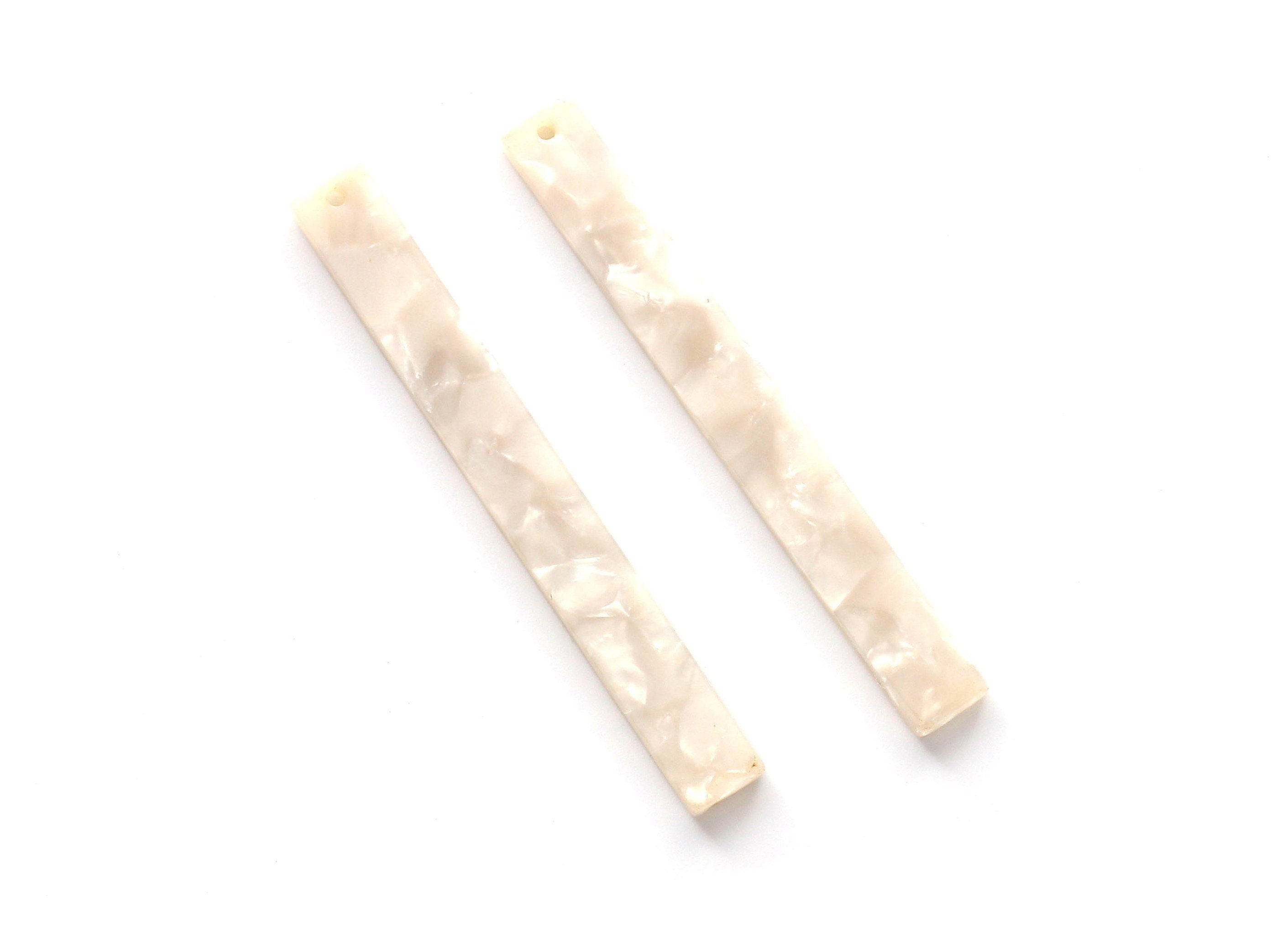 Acetate Stick Charms - Bar Earrings and Pendant - Earring Findings  - Jewelry Supplies - Color Code: A30 - 59x7x2.6mm - AC1049E - DOMEDBAZAAR