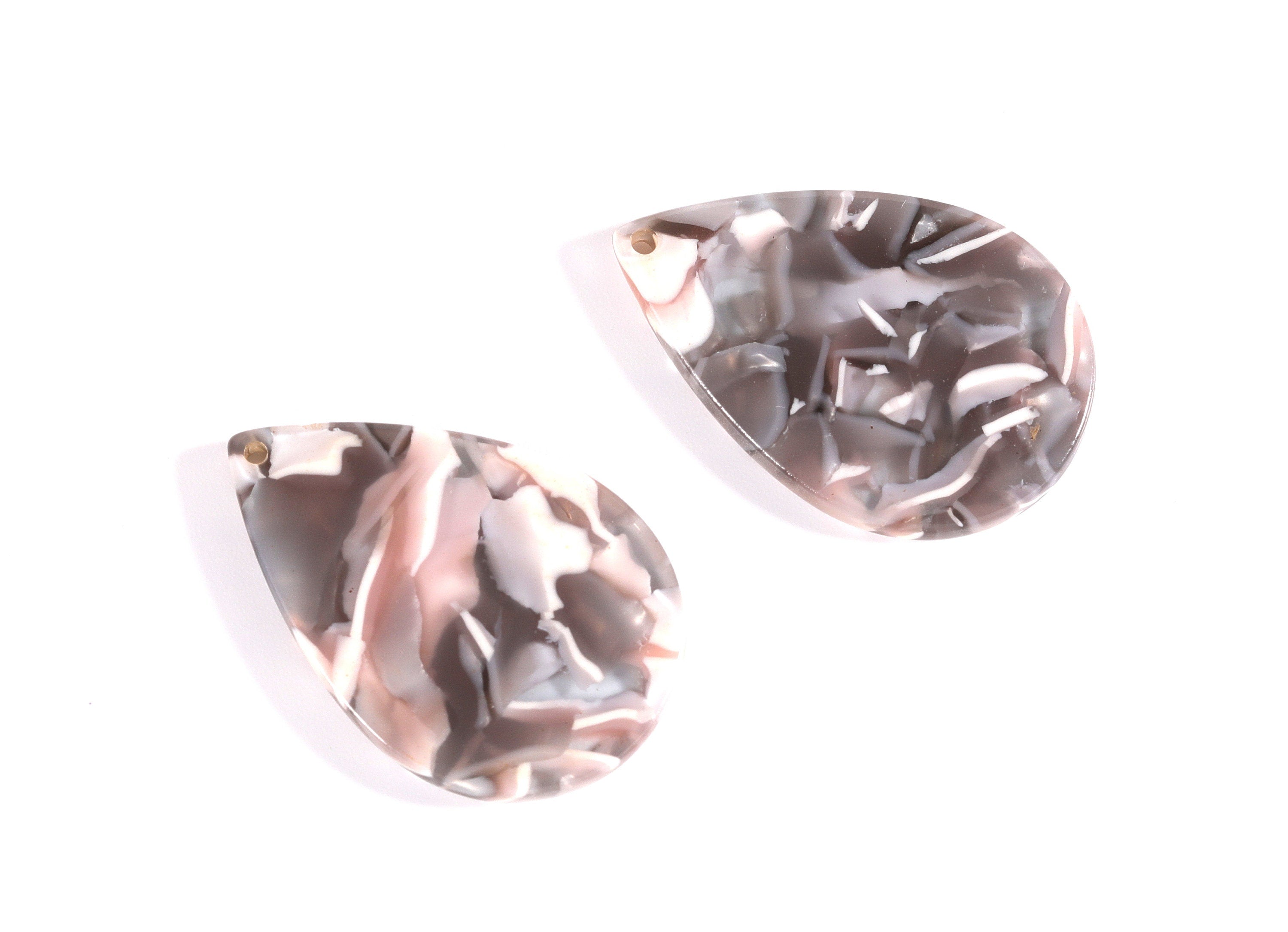 Acetate Drop Charms - Drop Pendant - Earring Findings - Jewelry Supplies - Color Code: A20 - 30.5x21x2.6mm - AC1127A - DOMEDBAZAAR