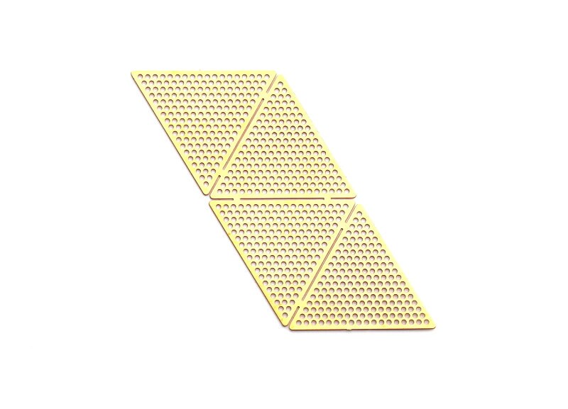 Raw Brass Trapezoidal Shape Earring Charms - Hallow Out Earring Charms - Earring Findings - Jewelry Supplies -82.5x27x0.3mm - JJB3294 - DOMEDBAZAAR