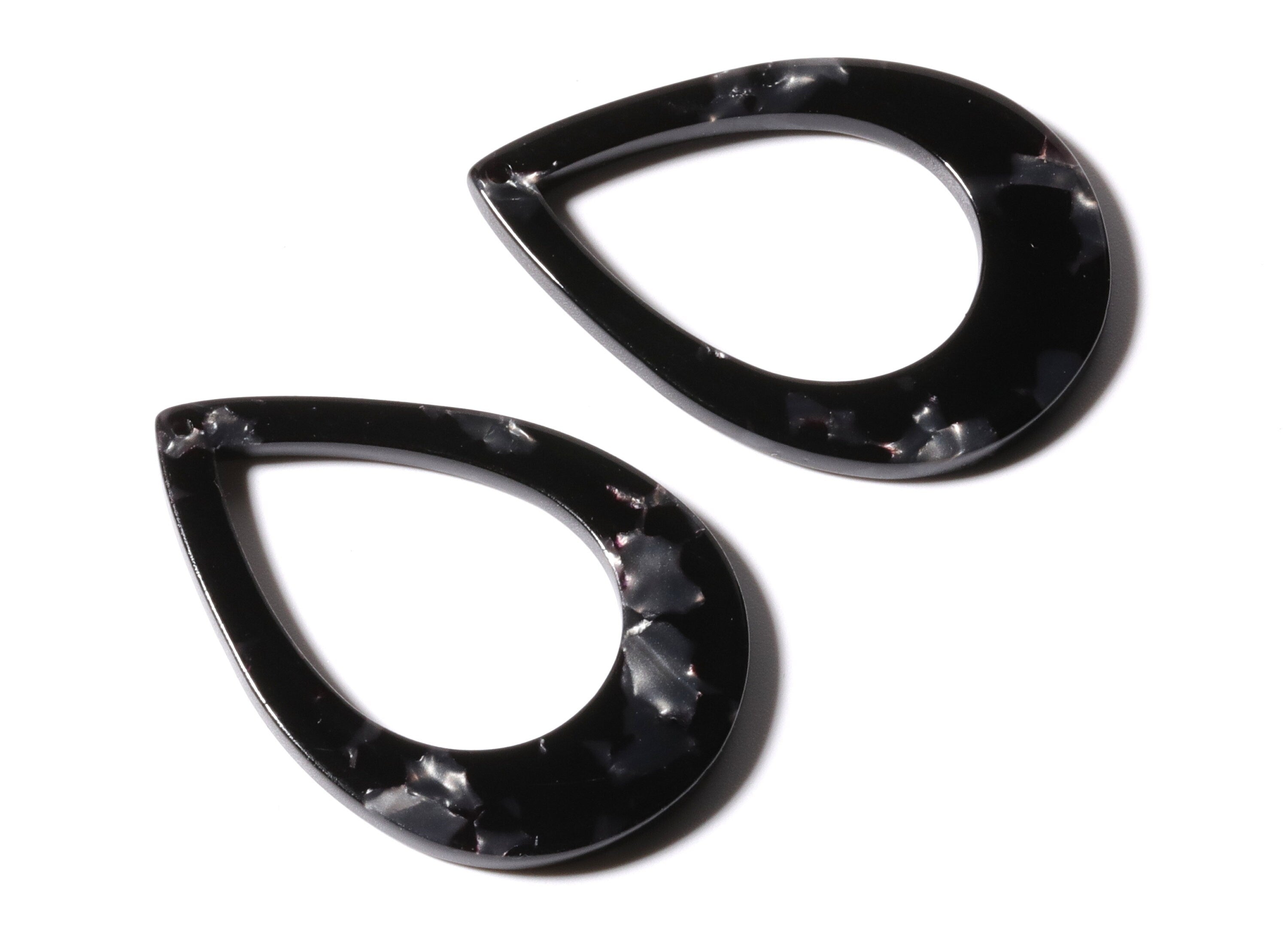 Acetate Drop Charms - Drop Earrings and Pendant - Earring Findings - Jewelry Supplies - Color Code: A48 - 46x2.5mm - AC1022J - DOMEDBAZAAR