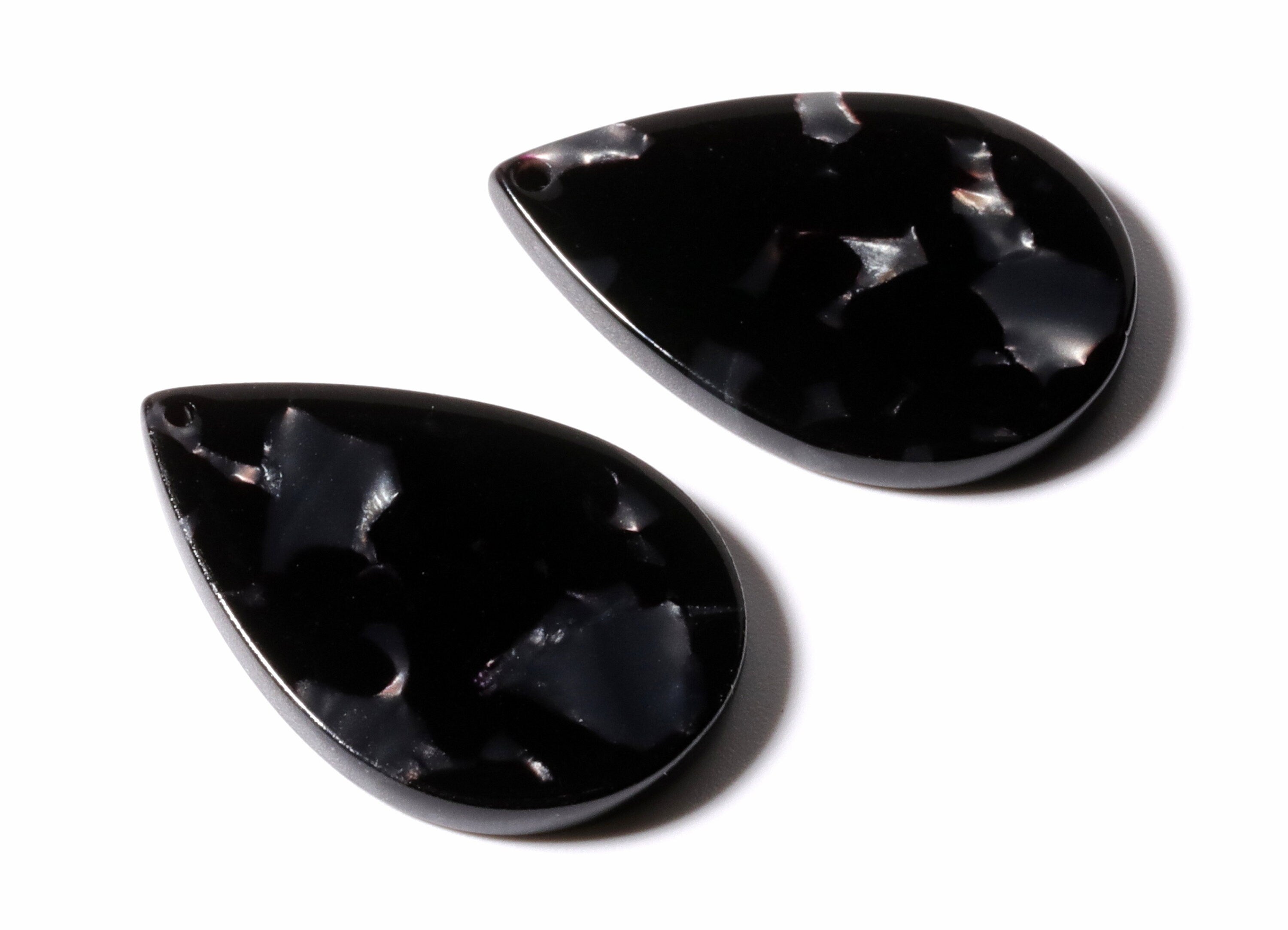 Acetate Drop Charms - Drop Pendant - Earring Findings - Jewelry Supplies - Color Code: A48 - 30.5x21x2.6mm - AC1127K - DOMEDBAZAAR