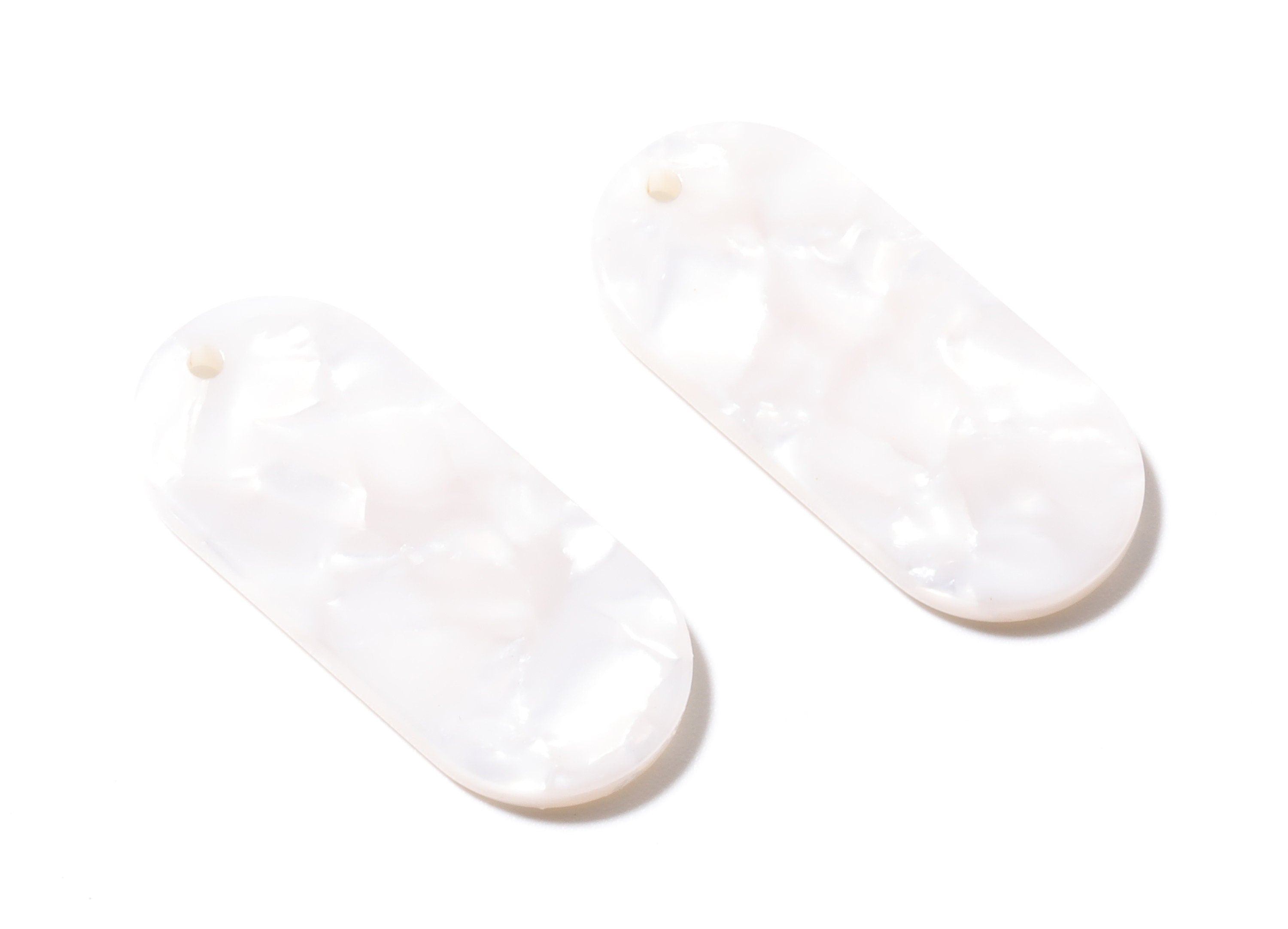 Acetate Oval Earring Charms - Oval Shaped Pendant - Earring Findings - Jewelry Supplies - Color Code: A12 - 30.65x13.76x2.66mm - AC1134J - DOMEDBAZAAR