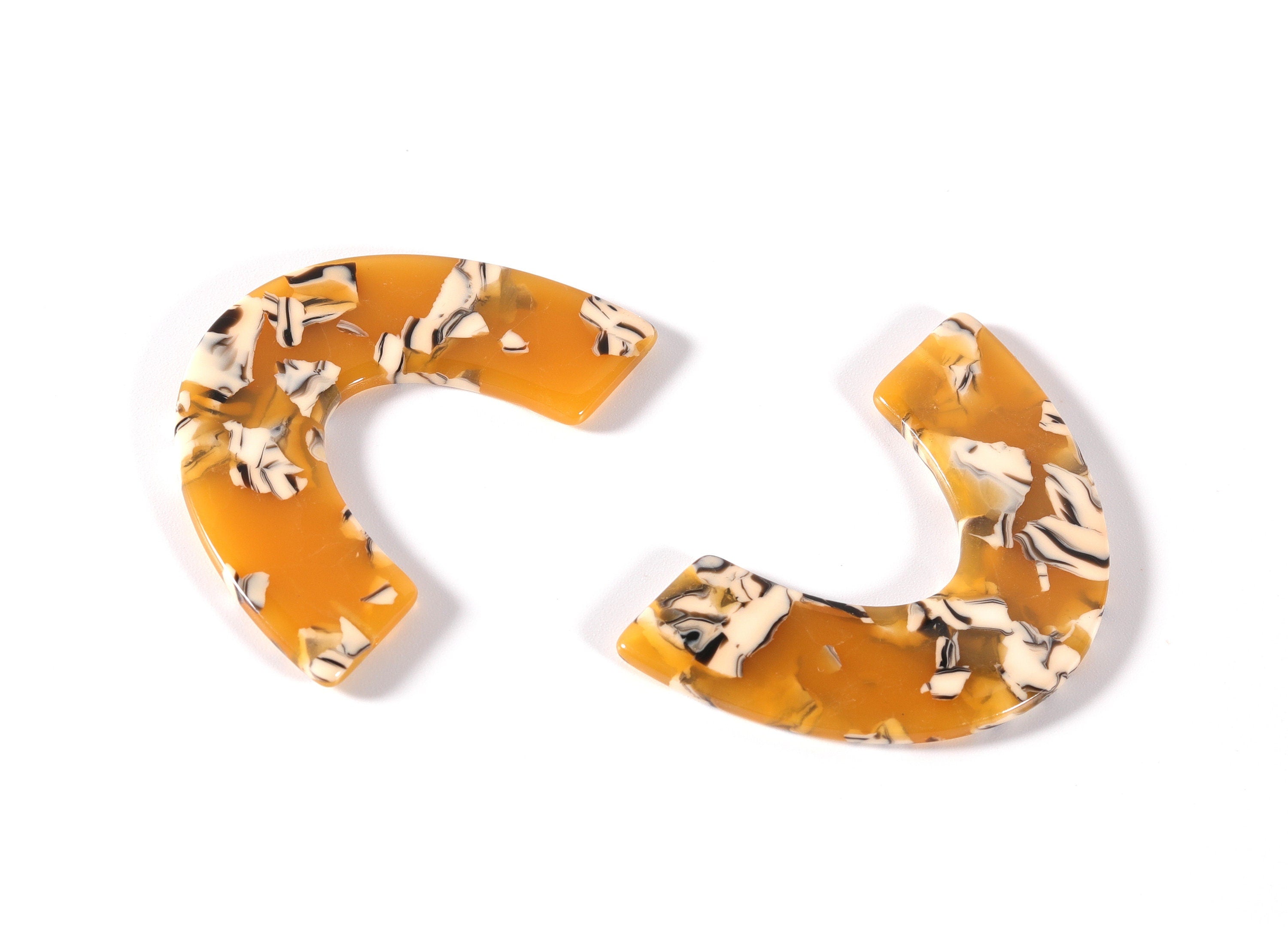 Acetate Large Arch Charms - U Earring and Pendant - Earring Findings - Jewelry Supplys - Color Code: A14 - 47.7x31x2.6mm - AC1115B - DOMEDBAZAAR