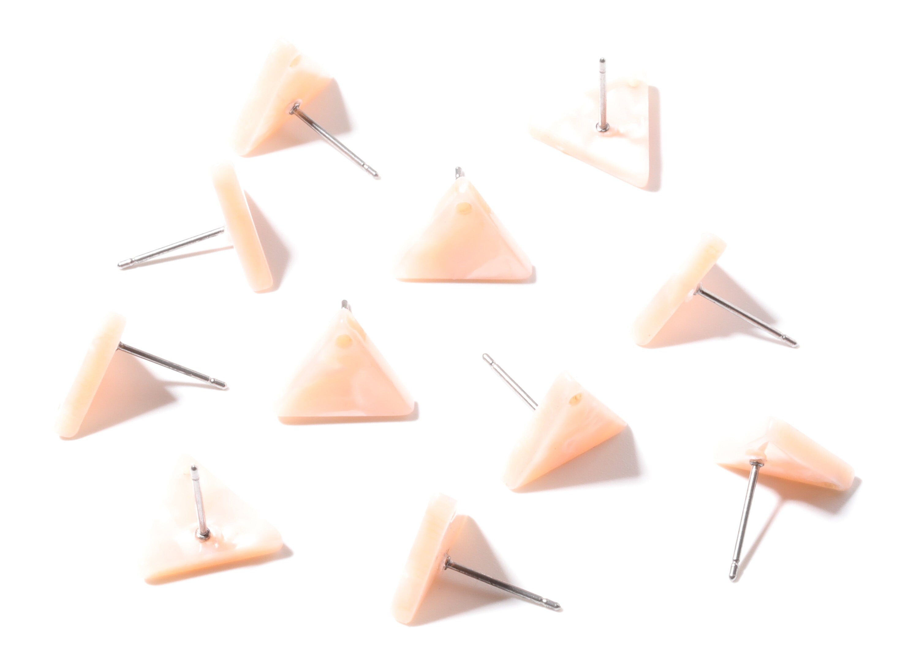 Acetate Triangle Earring Stud - Triangle Earring Post - Earring Post - Jewelry Supplies - Color code: A53 - 14.29x12.49x2.5mm - AC1136H - DOMEDBAZAAR