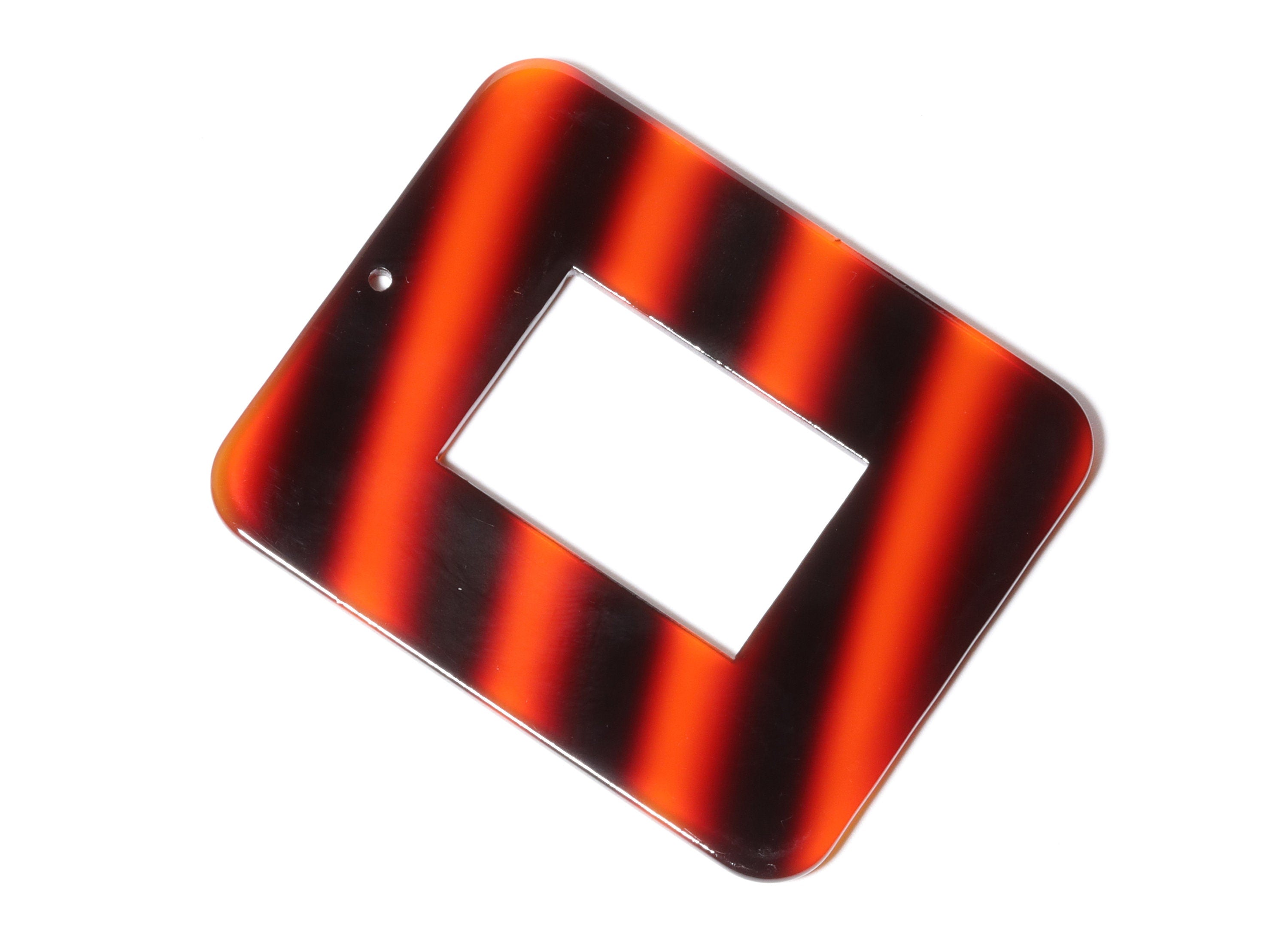 Acrylic Rectangle Charms - Rectangle Earring and Pendant - Earrings Findings - Jewelry Supplys - 64.6x49.7x2.49mm - AC1106D - DOMEDBAZAAR