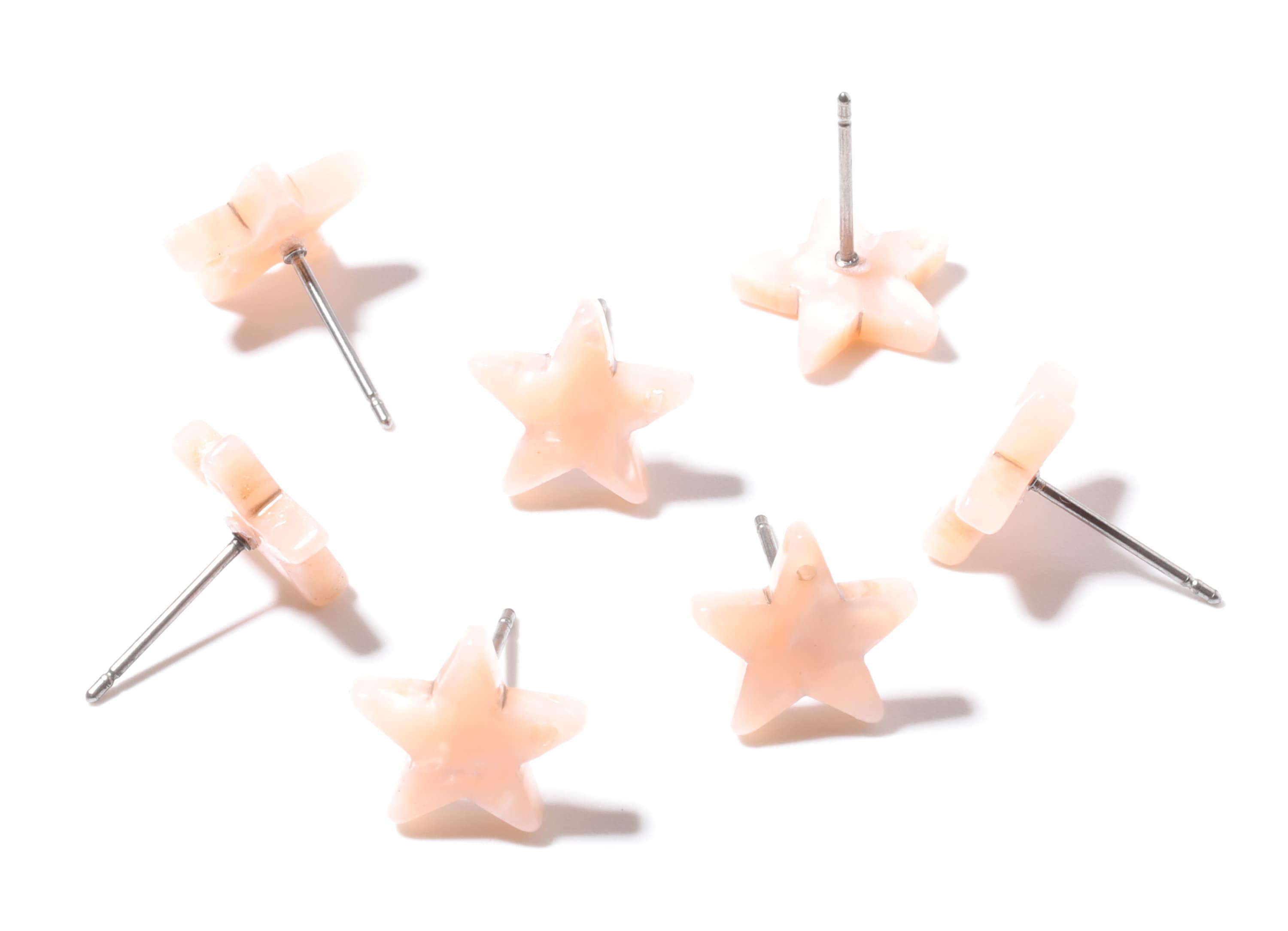 Acetate Star Earring Post - Acetate Star Earring Stud - Earring Post - Jewelry Supplies - Color code: A53 - 12.8x11.5x2.6mm - AC1138H - DOMEDBAZAAR