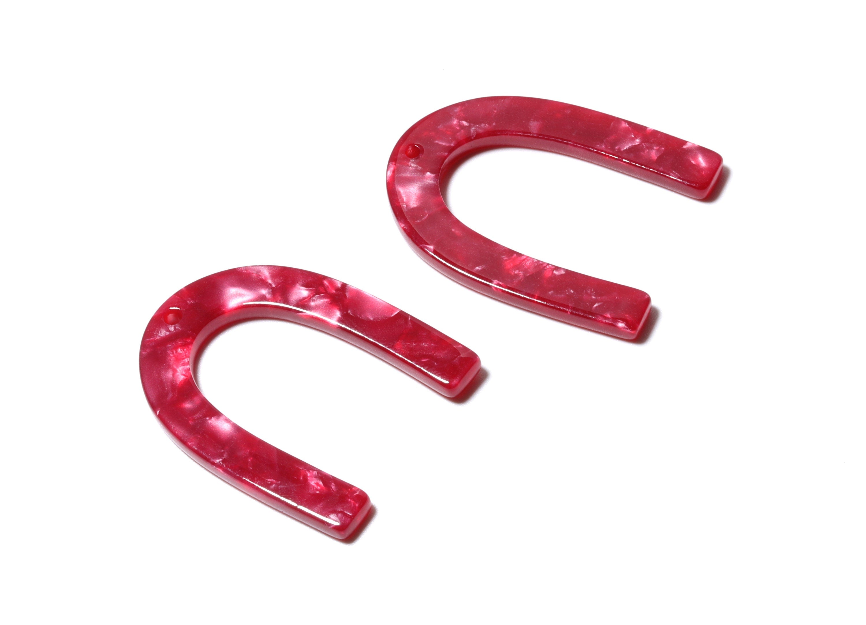 Acetate U Charm - U Earring and Pendant - Earring Findings - Jewelry Supplys - Color Code: A47 - 34.61x26.25x2.55mm - AC1114LL - DOMEDBAZAAR