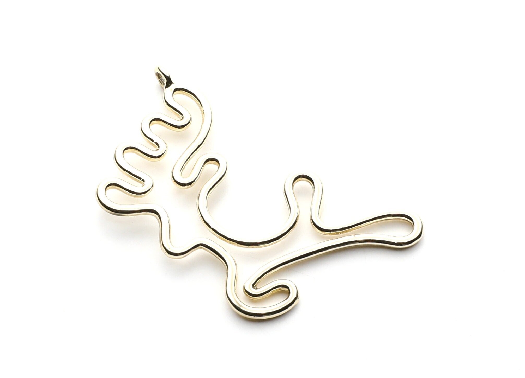 Big Deer Shaped Charms- Zinc Alloy Earring Findings - Gold Tone - Alloy Pendant for Necklace - 52x32.7x2mm - ZZ1258G - DOMEDBAZAAR