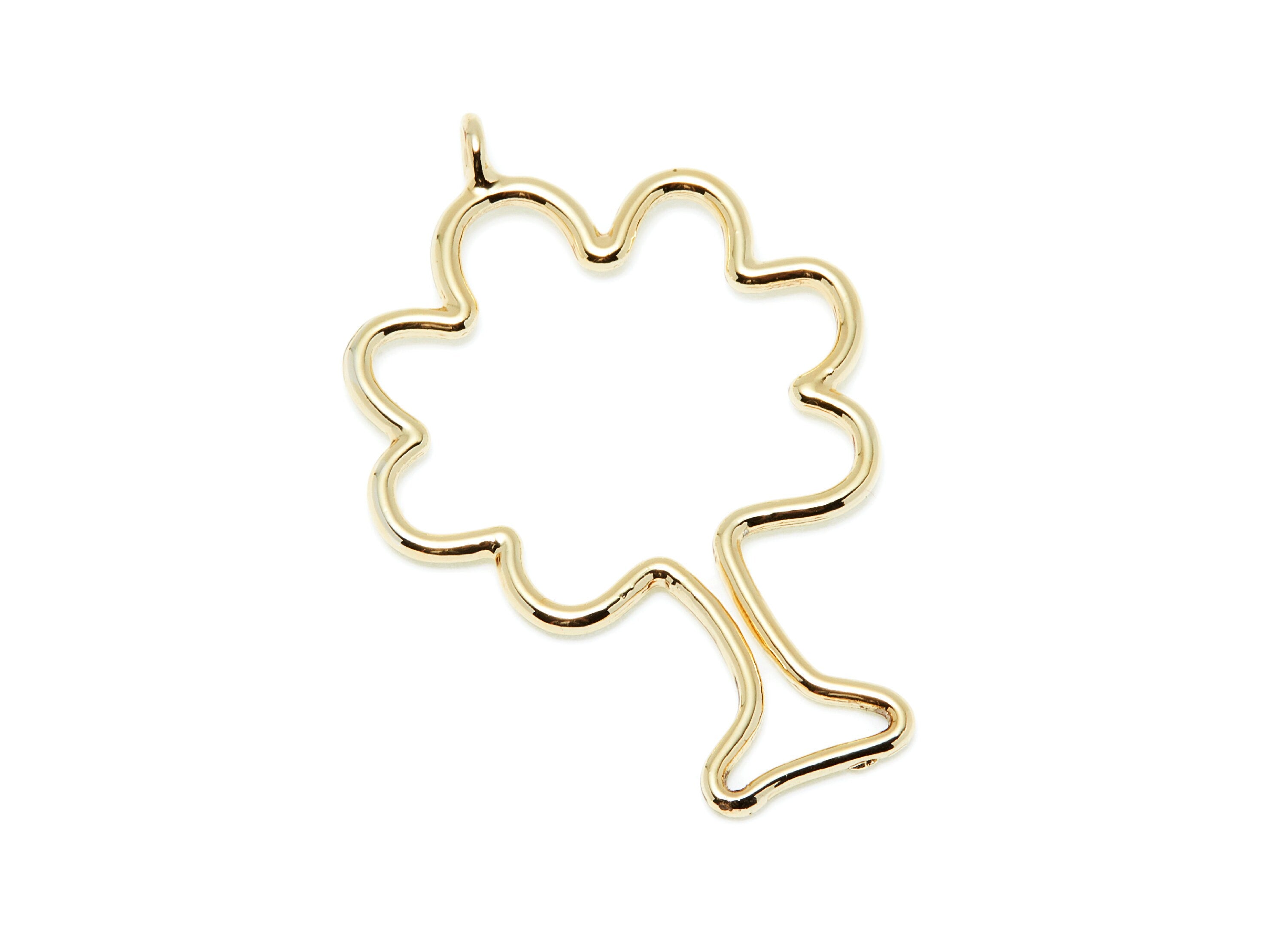 Big Tree Shaped Charms- Zinc Alloy Earring Finding - Gold Tone - Alloy Pendant for Necklace - 47.5x31.48x2.11mm - ZZ1288G - DOMEDBAZAAR
