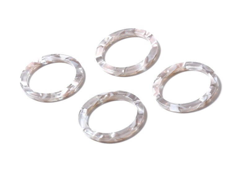 Acetate Circle Earring Charms - Circle Pendant - Earring Findings - Jewelry Supplies - Color Code: A20 - 27x27x2.85mm - AC1154E - DOMEDBAZAAR