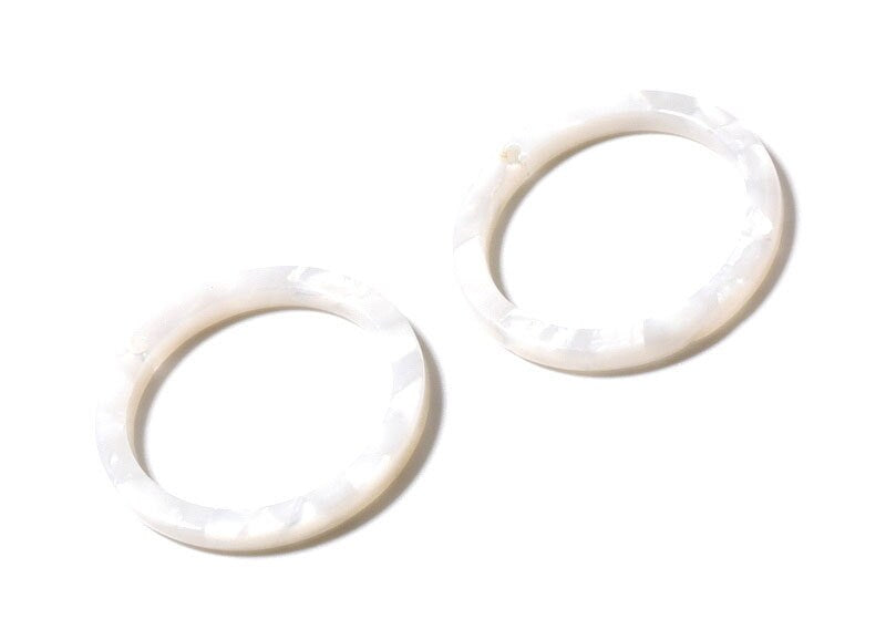 Acetate Circle Charms - Circle Pendant - Earring Findings - Jewelry Supplies - Color Code: A12 - 27x27x2.85mm - AC1154H - DOMEDBAZAAR