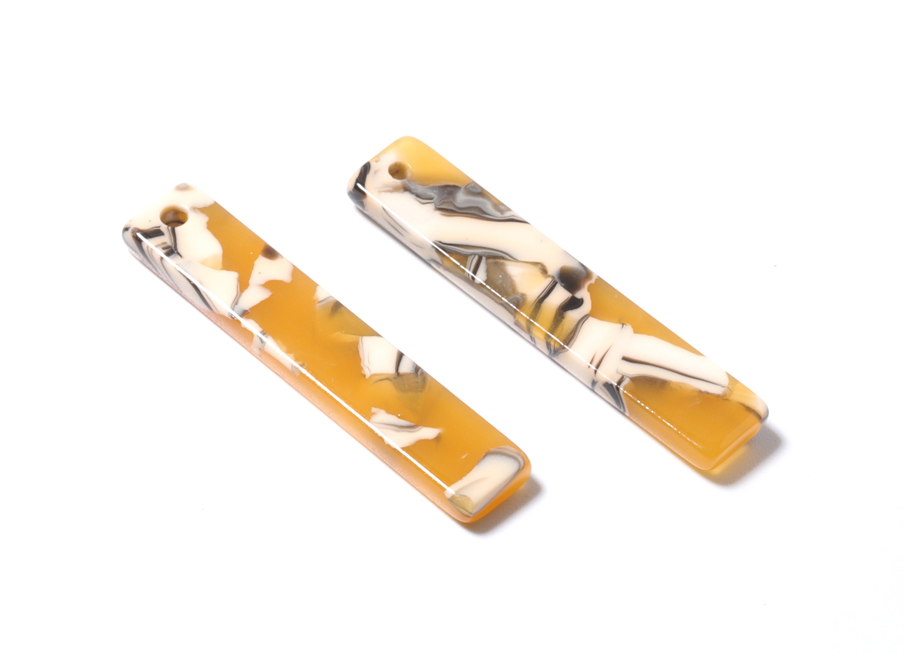 Acetate Stick & Bar Charms - Stick Earrings and Pendant - Earring Findings - Jewelry Supplies - Color Code: A14 - 34x7mm - AC1026X - DOMEDBAZAAR