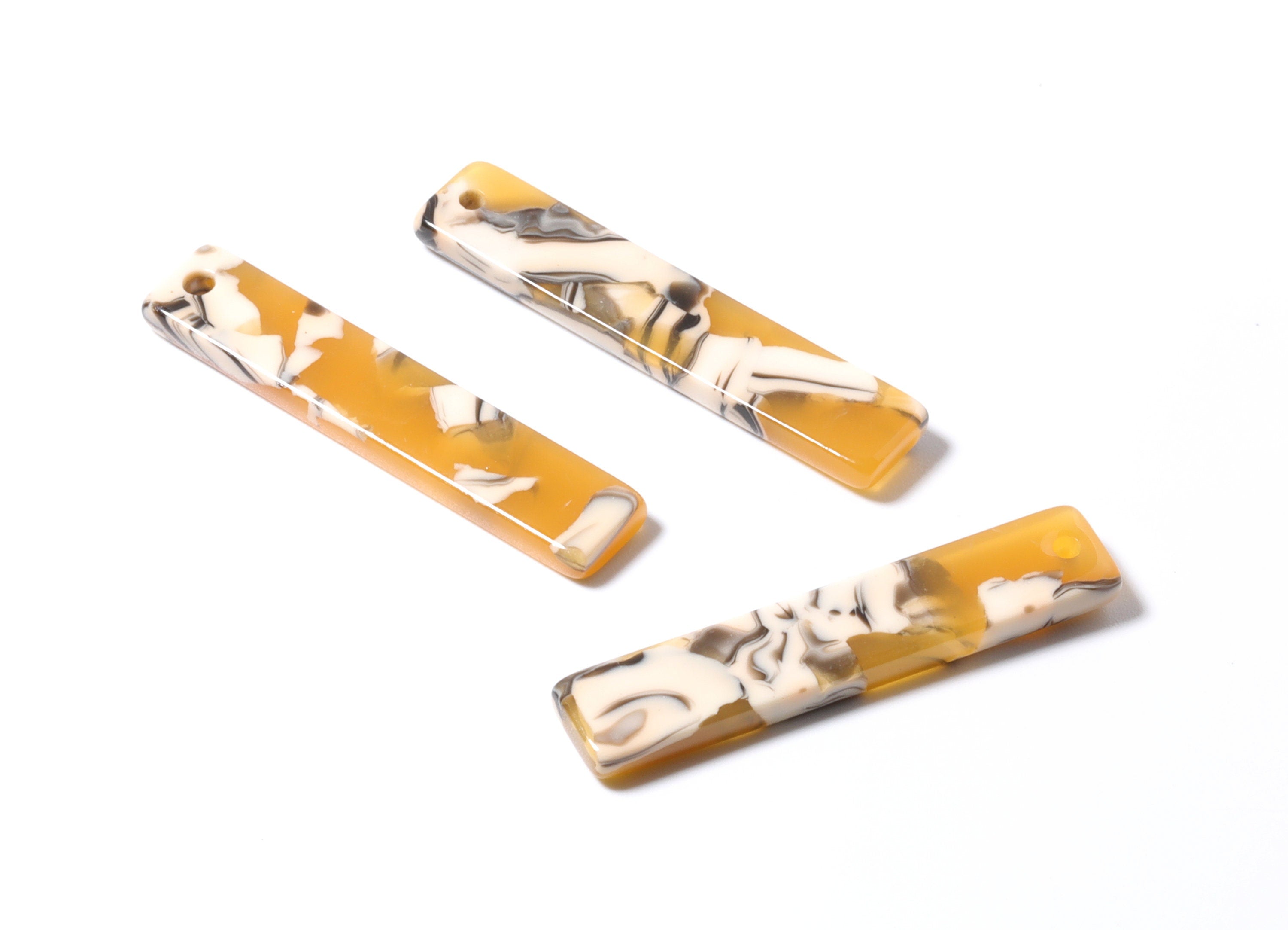 Acetate Stick & Bar Charms - Stick Earrings and Pendant - Earring Findings - Jewelry Supplies - Color Code: A14 - 34x7mm - AC1026X - DOMEDBAZAAR