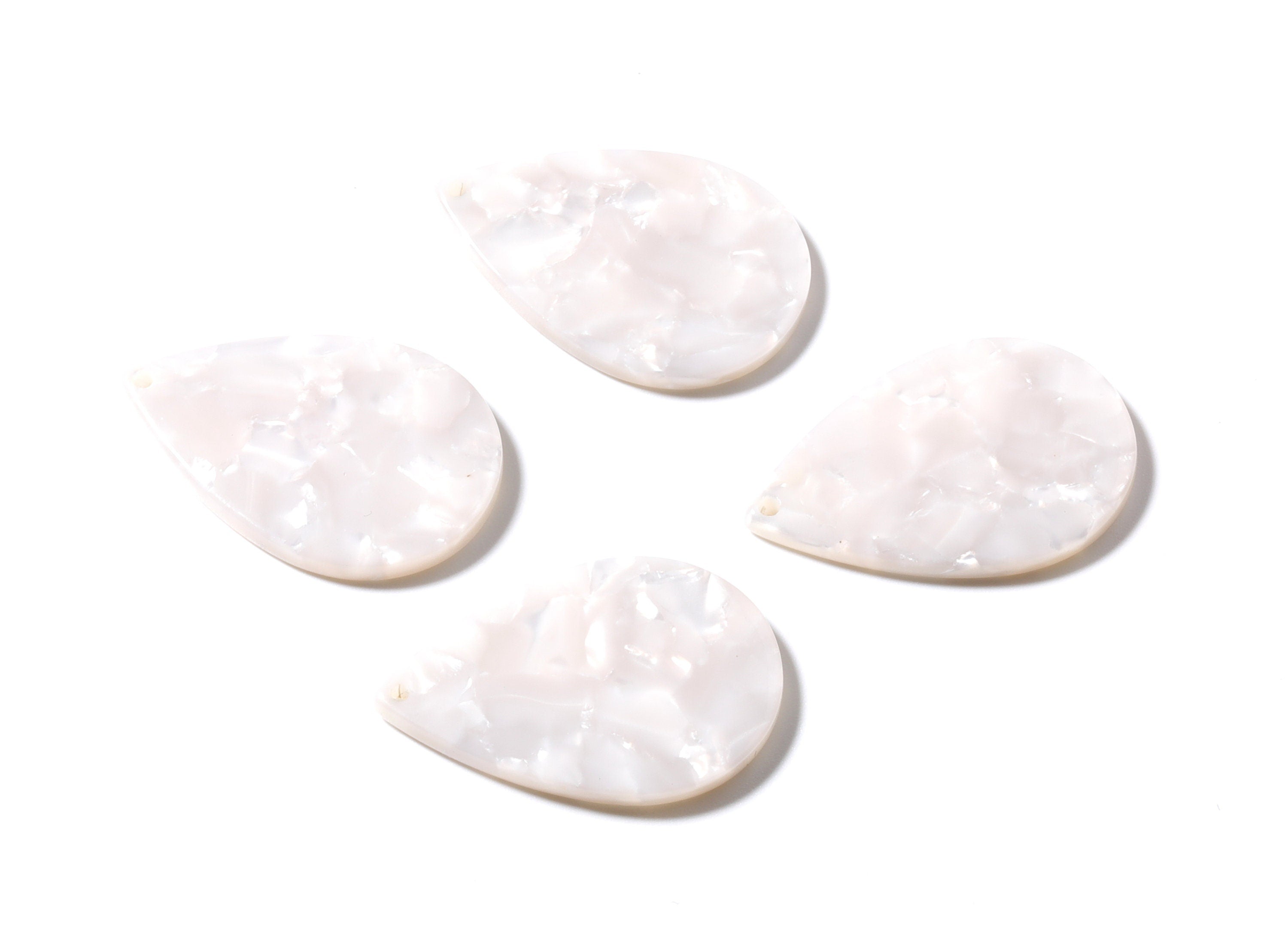 Acetate Drop Charms - Drop Pendant - Earring Findings - Jewelry Supplies - Color Code: A12 - 30.5x21x2.6mm - AC1127E - DOMEDBAZAAR