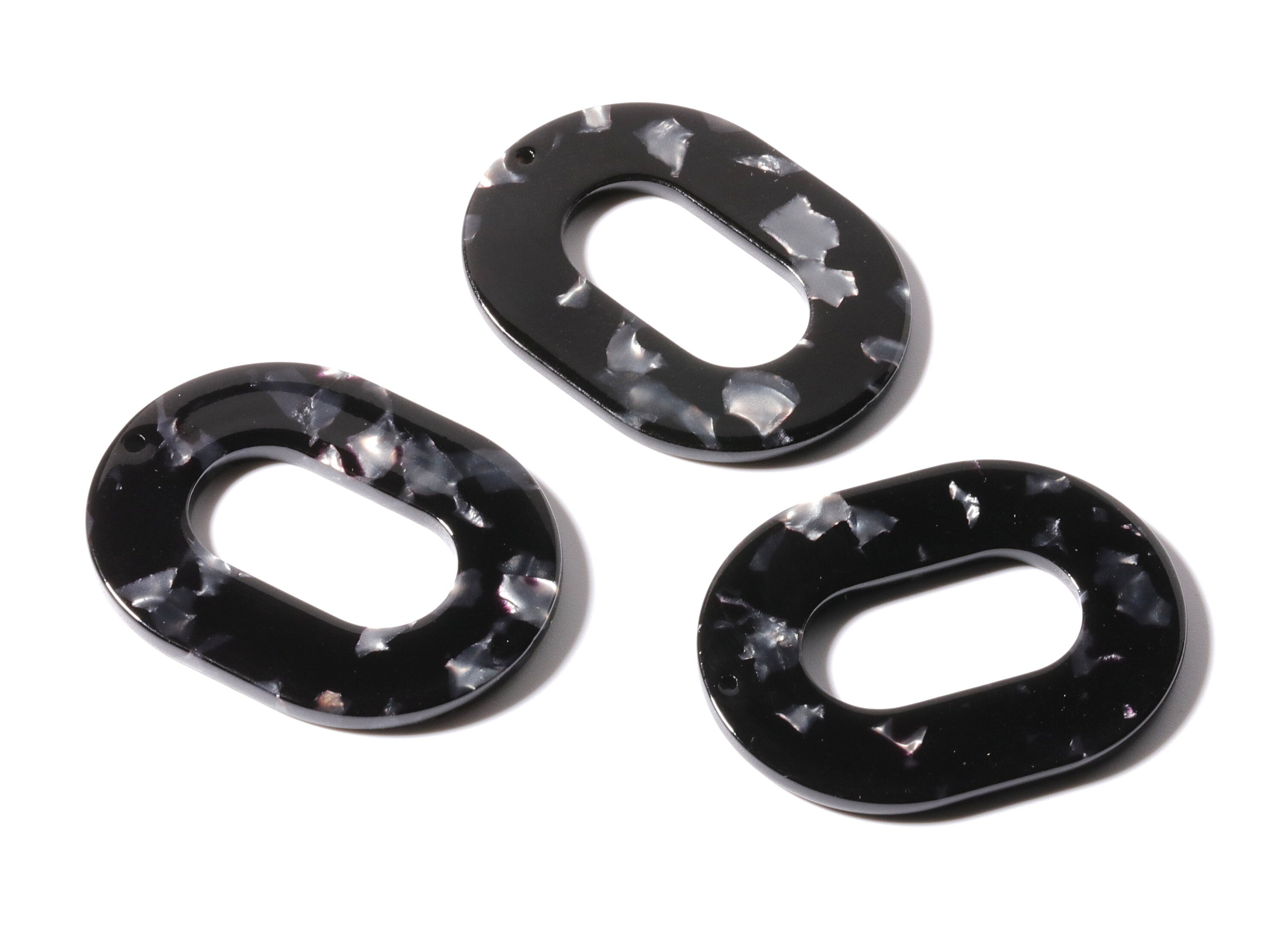 Acetate Oval Charms - Oval Earrings and Pendant - Earring Findings - Jewelry Supplies - Color Code: A48 - 47x34.9x2.5mm - AC1065V - DOMEDBAZAAR