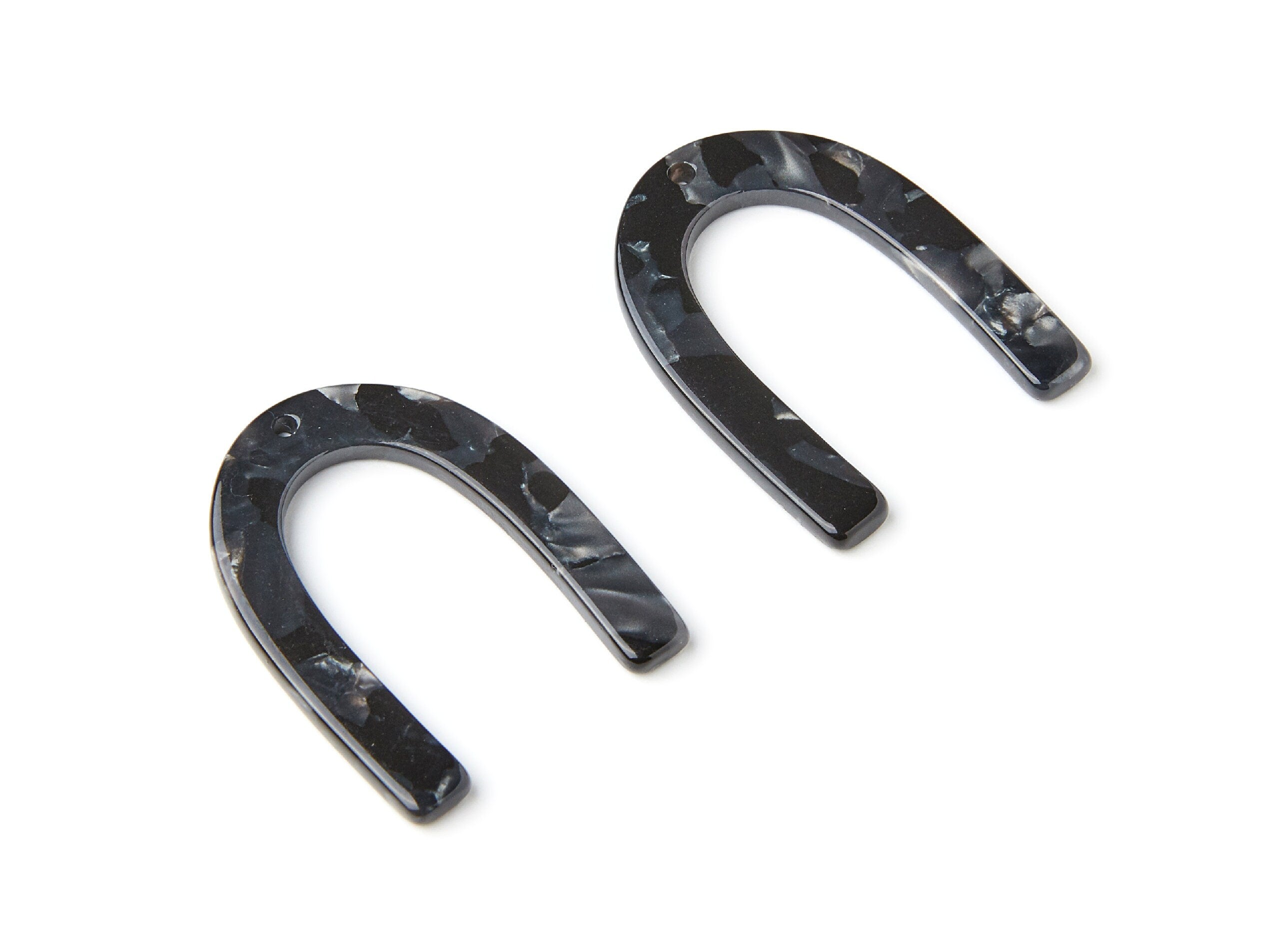 Acetate U Charm - U Earring and Pendant - Earring Findings - Jewelry Supplys - Color Code: A48 - 34.61x26.25x2.55mm - AC1114ZA - DOMEDBAZAAR