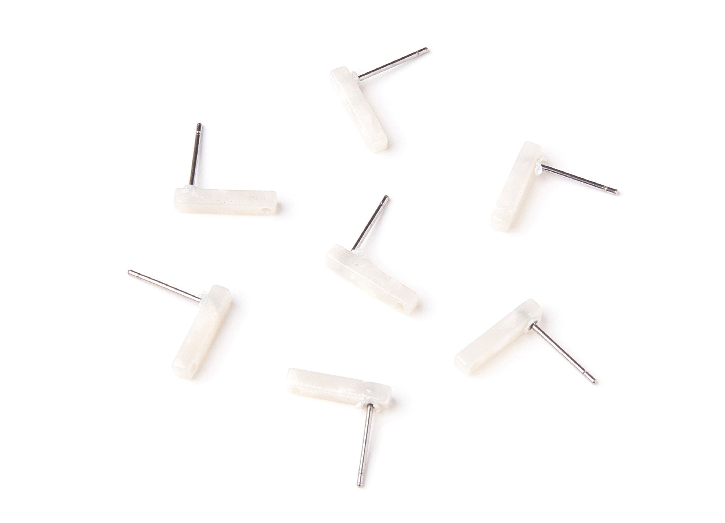 Acetate Stick Earring Stud - Acrylic Stick Earring Post - Earring Post - Jewelry Supplies- Color Code: A12 - 13,26x2,91x2,75mm - AC1221C - DOMEDBAZAAR