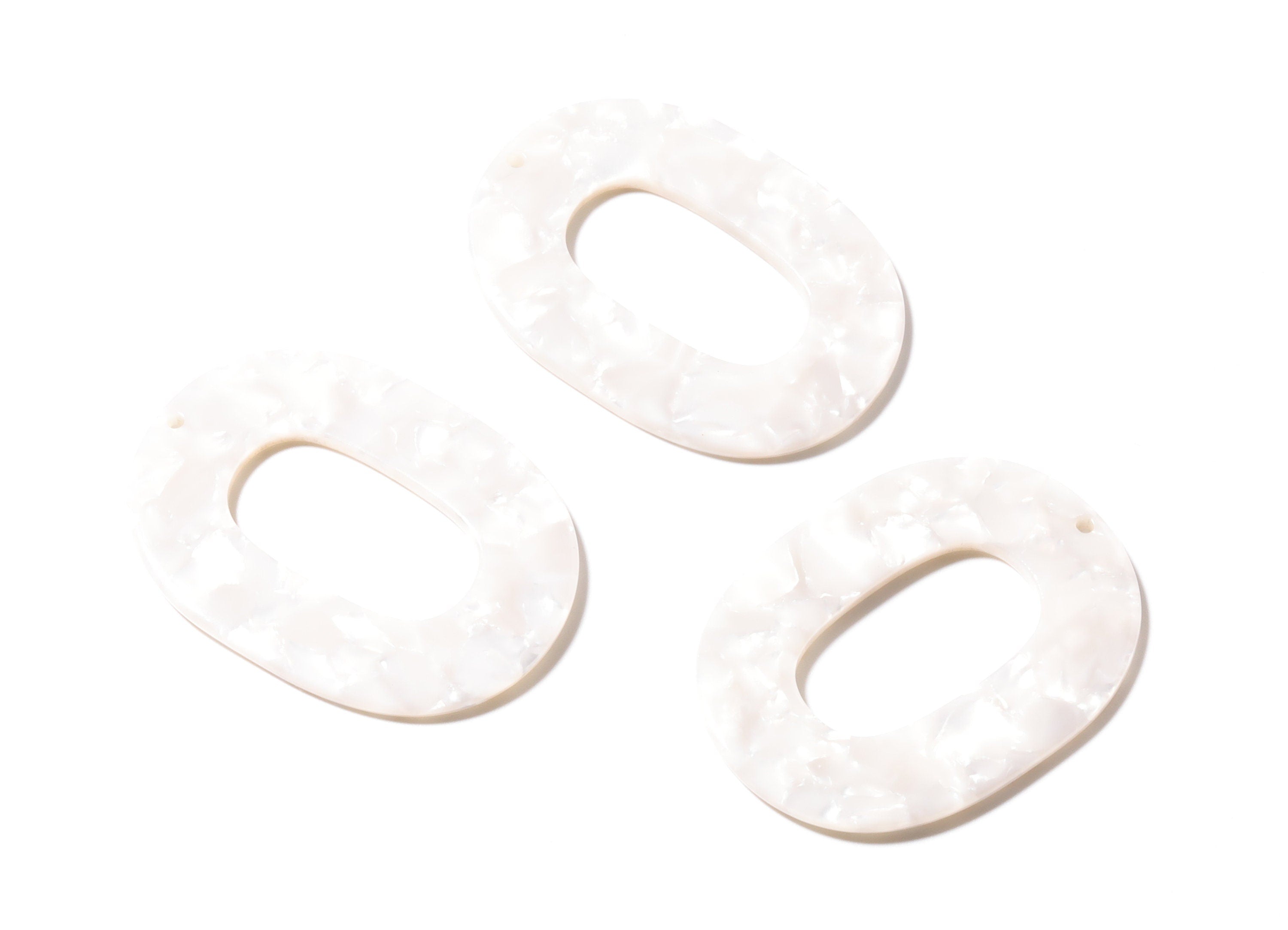 Acetate Oval Charms - Oval Earrings and Pendant - Earring Findings - Jewelry Suppliess - Color Code: A12 - 47x35x2.5mm - AC1065D - DOMEDBAZAAR