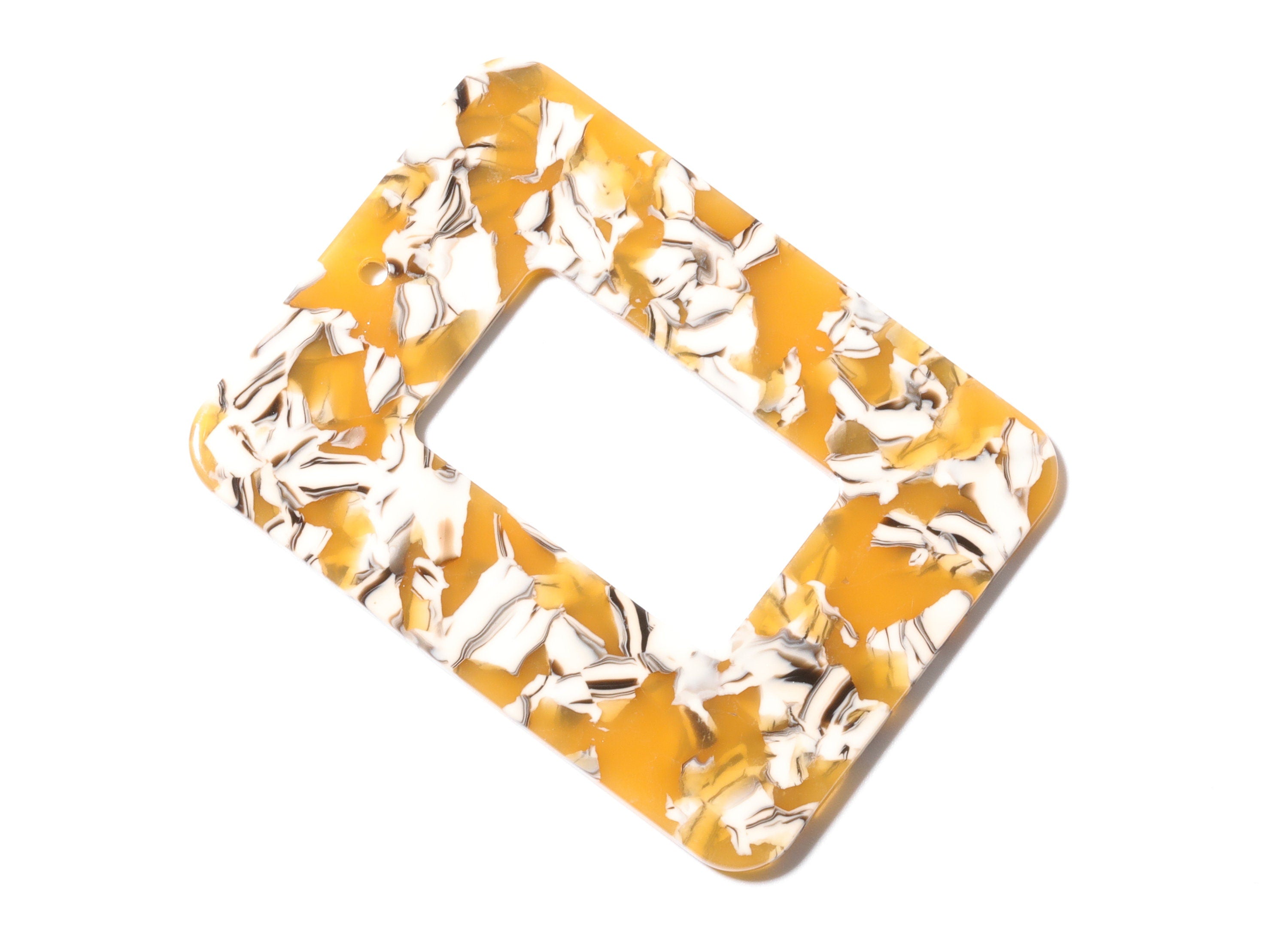 Acetate Rectangle Charms - Rectangle Earring and Pendant - Earring Findings - Jewelry Supplys - Color Code: A14 - 64.6x49.7x2.49mm - AC1106K - DOMEDBAZAAR