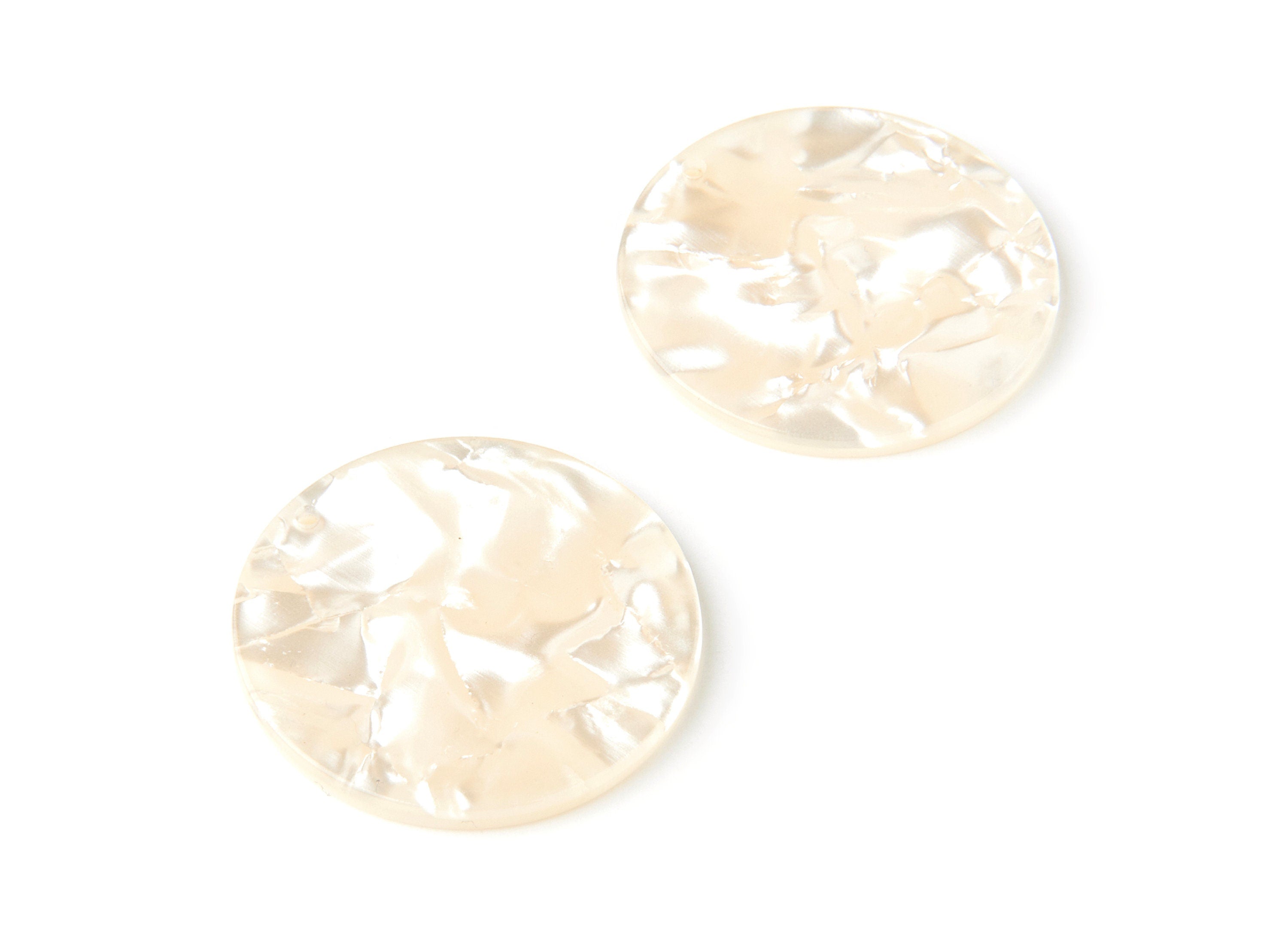 Acetate Round Earring Charms - Acrylic Coin Pendant - Earring Findings - Jewelry Supplies - Color Code: A31 - 34.7x34.7x2.66mm - AC1135J - DOMEDBAZAAR