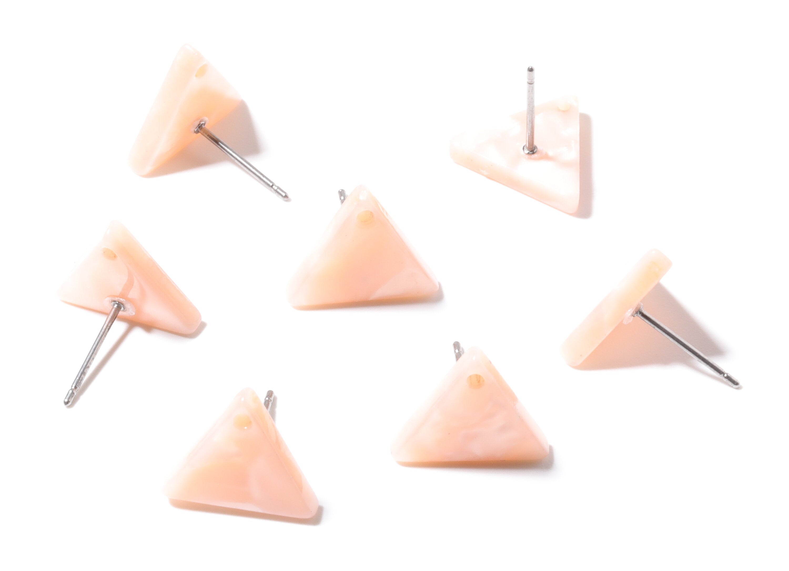 Acetate Triangle Earring Stud - Triangle Earring Post - Earring Post - Jewelry Supplies - Color code: A53 - 14.29x12.49x2.5mm - AC1136H - DOMEDBAZAAR
