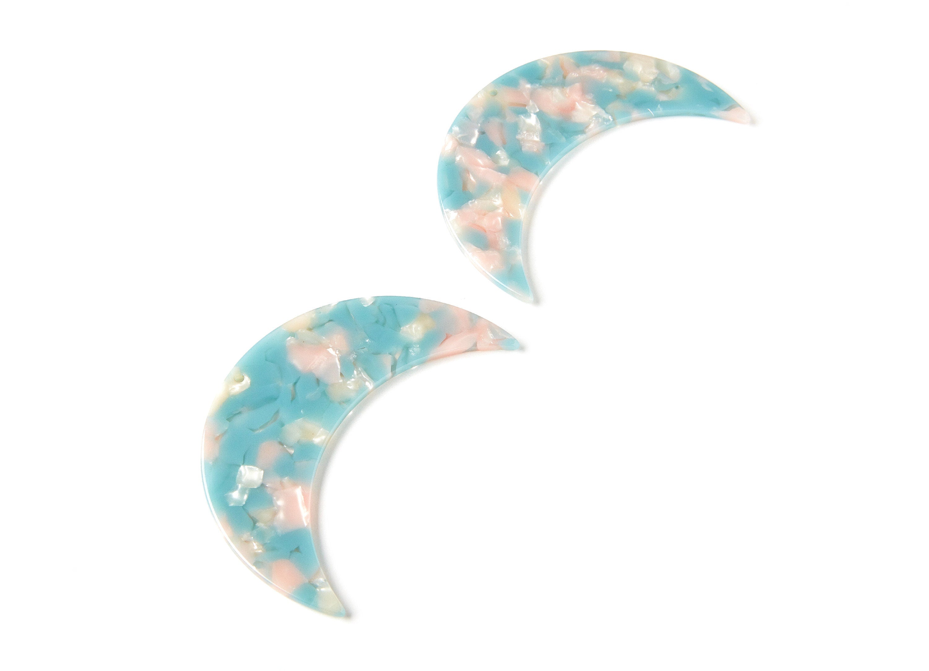 Moon Phases Wall Decor Moon Wall Hanging - Acetate Acryli Moon Wall Art - Big Moon Shaped - Color Code: A36 - 74,6x25,55x2,7mm - AC1232A - DOMEDBAZAAR