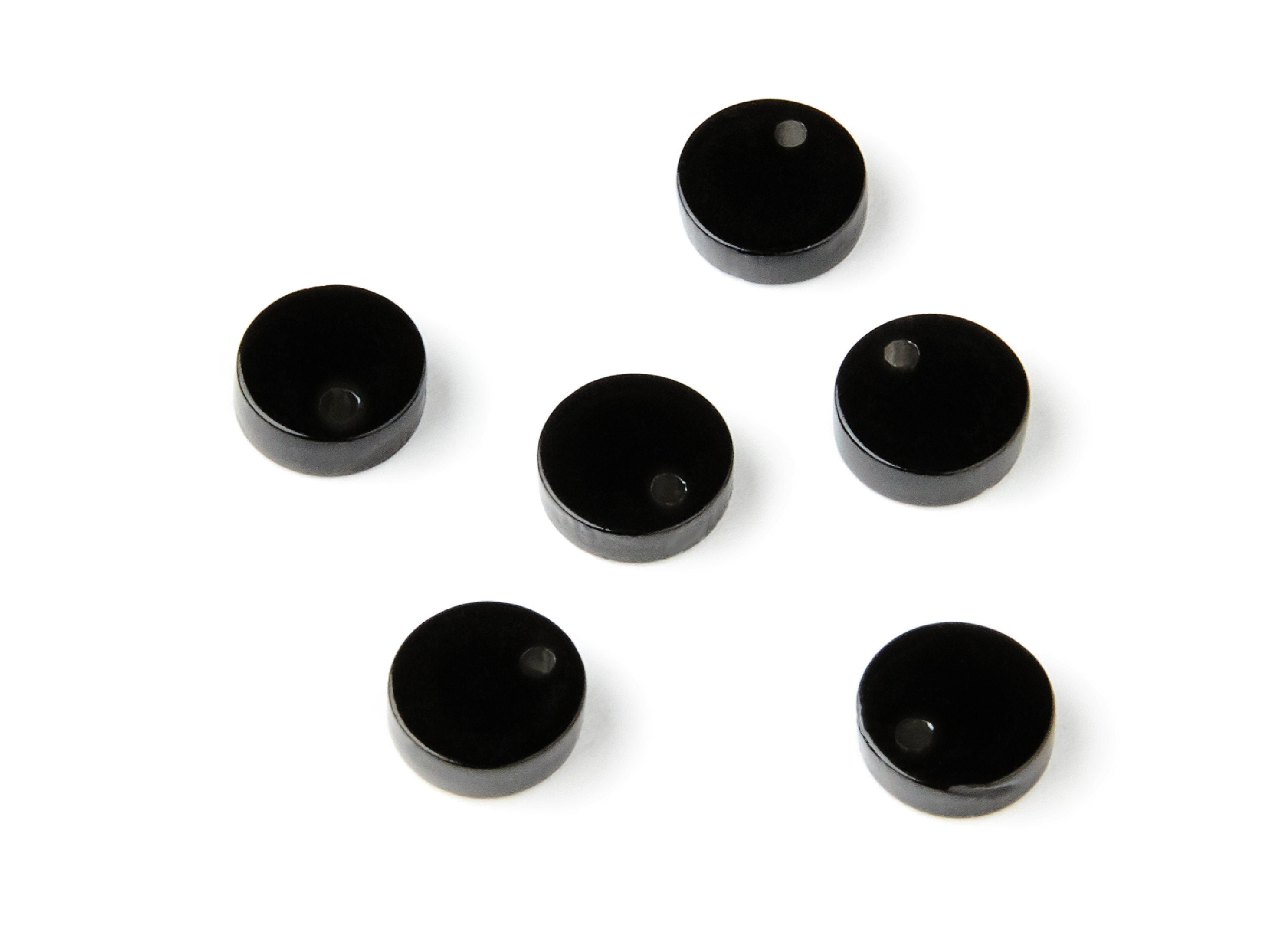 Acrylic Round Earring Charms - Round Circle Pendant - Earring Findings - Jewelry Supplies - Color Code: A66 - 9x9x3mm - AC1151N - DOMEDBAZAAR