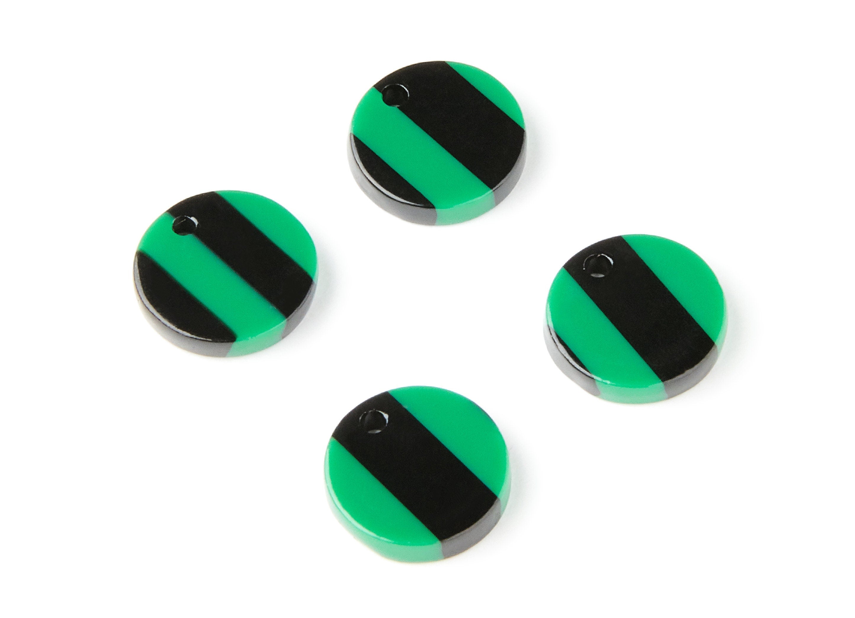 Acetate Earring Charms - Round Circle Shaped - Earring Findings - Jewelry Supplies - Color Code: A74 - 13,75x13,75x2,92mm - AC1287H - DOMEDBAZAAR