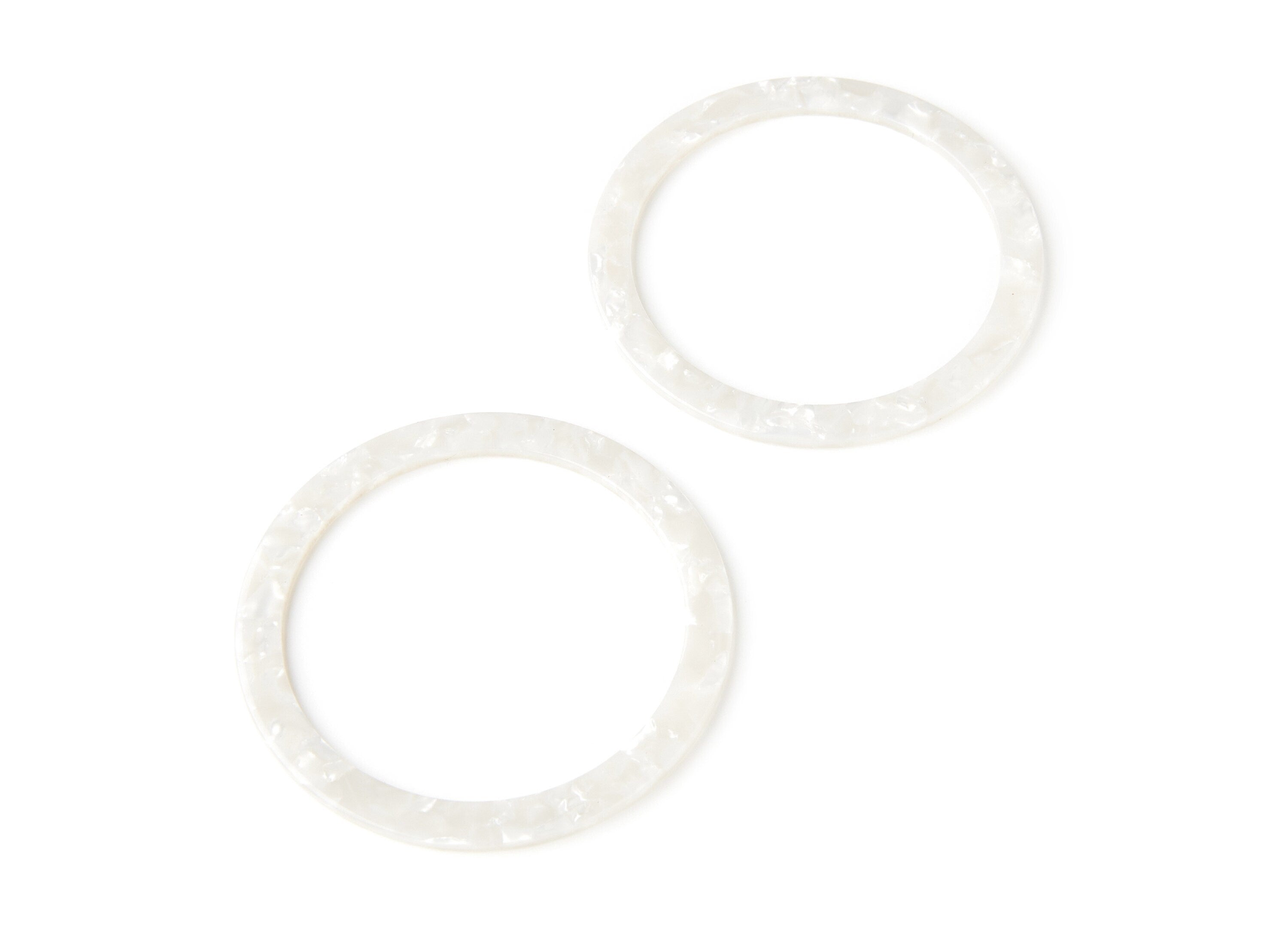 Acetate Hoop Earrings Charms - Big Circle Shaped Pendant - Earring Findings - Jewelry Supplies - Color Code: A12 - 70x70x2,76mm - AC1295E - DOMEDBAZAAR