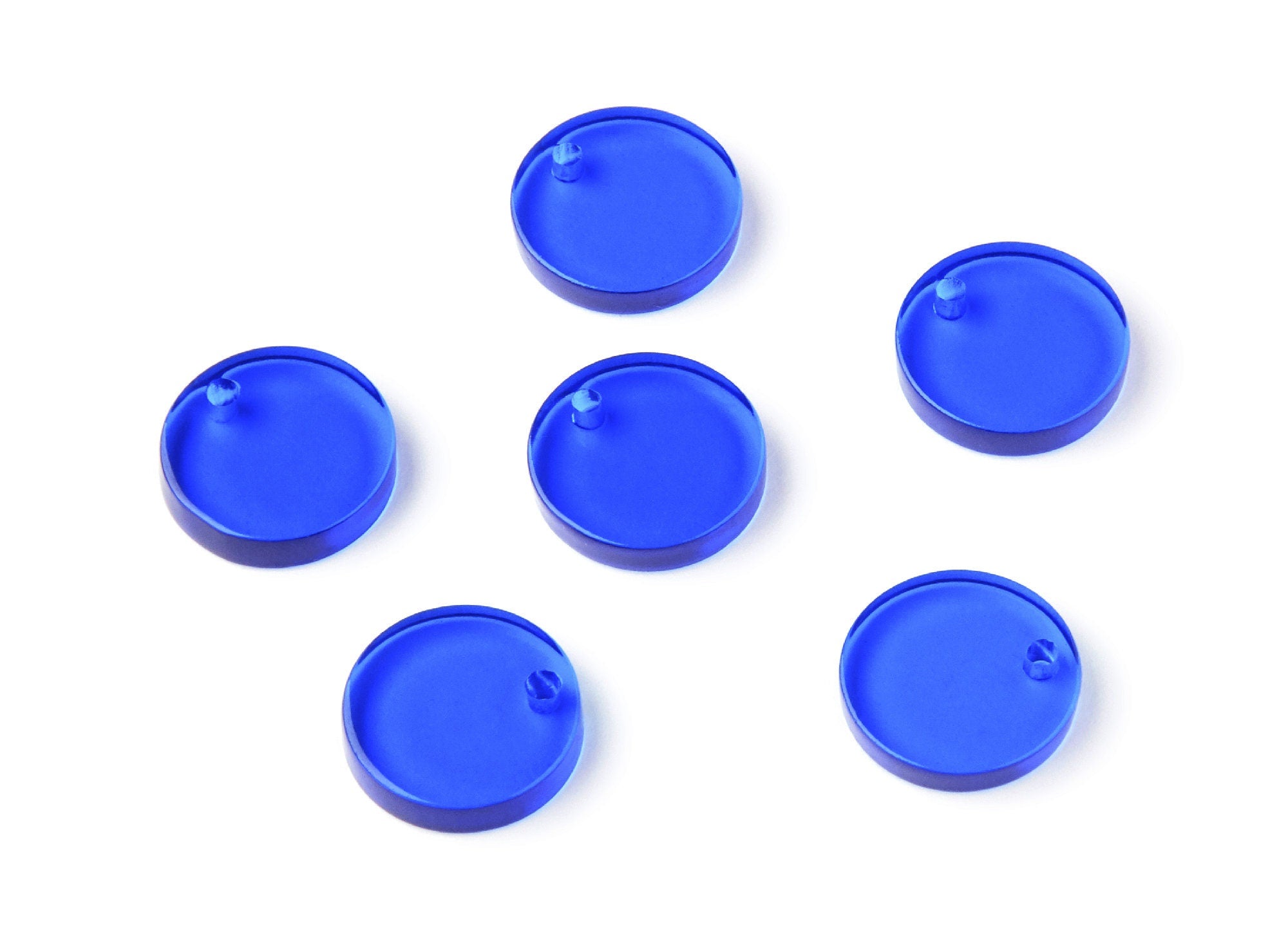 Acrylic Round Earring Charms - Circle Pendant - Earring Findings - Jewelry Supplies - Color Code: A70 - 13,75x13,75x2,92mm - AC1287D - DOMEDBAZAAR