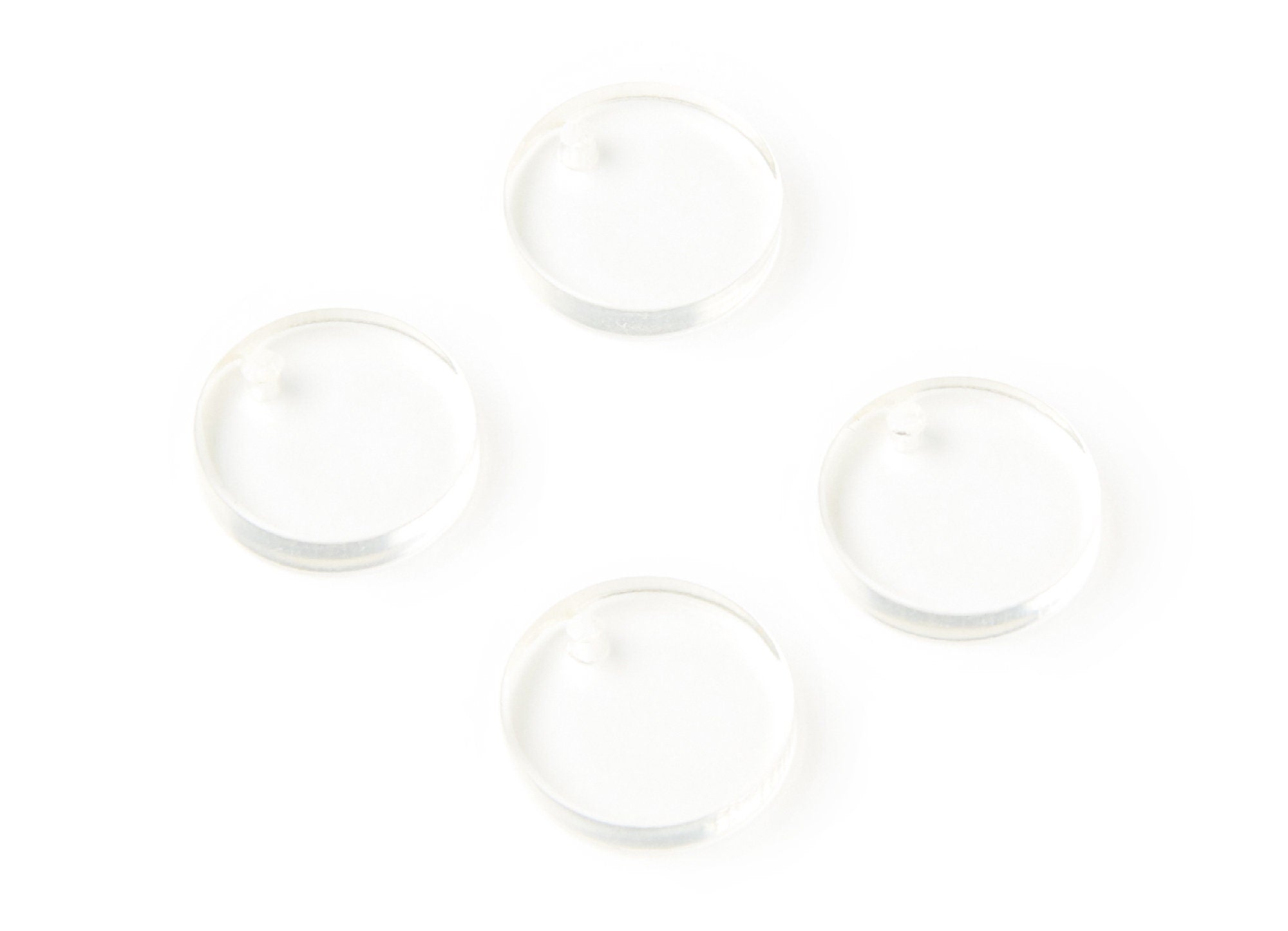 Acrylic Round Earring Charms -  Acrylic Circle Pendant - Earring Findings - Jewelry Supplies -Color Code: A63 - 13,75x13,75x2,92mm - AC1287J - DOMEDBAZAAR