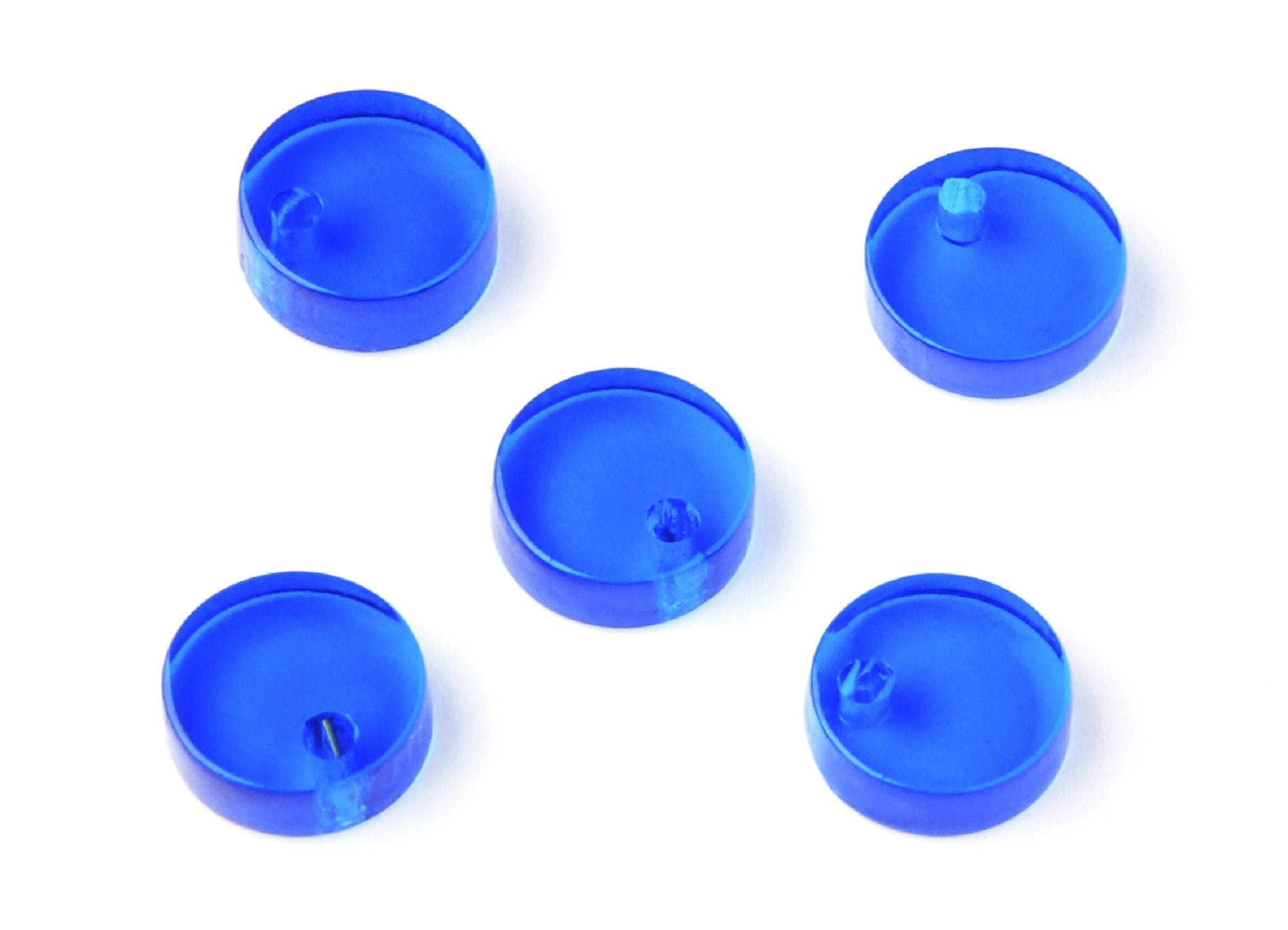 Acrylic Round Earring Charms - Round Circle Pendant - Earring Findings - Jewelry Supplies - Color Code: A70 - 9x9x3mm - AC1151M - DOMEDBAZAAR