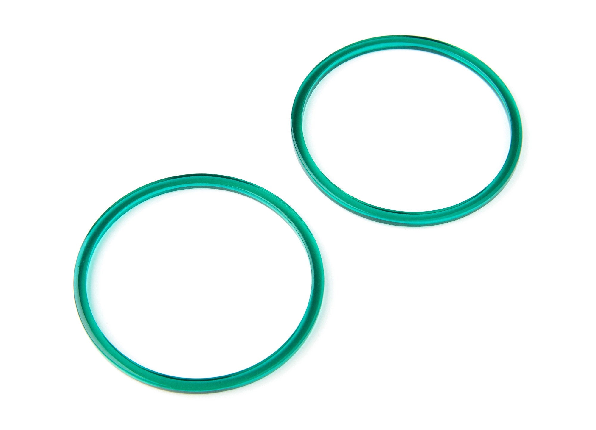 Acetate Hoop Earrings Charms - Circle Shaped Pendant - Earring Findings - Jewelry Supplies - Color Code: A62 - 65x65x3mm - AC1164D - DOMEDBAZAAR